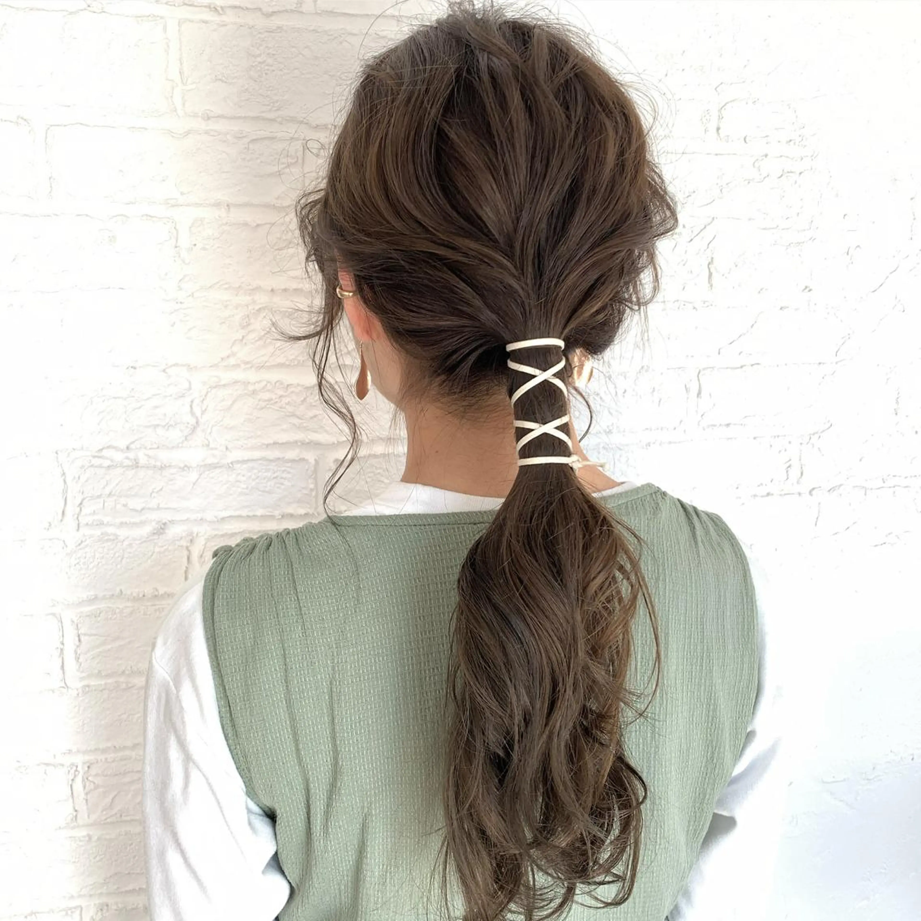 ロング カラー パーマ ヘアアレンジ ブリーチ ケアブリーチ 透明感カラー ダブルカラー ハイライトカラー ヨシムラ リオのヘアスタイル