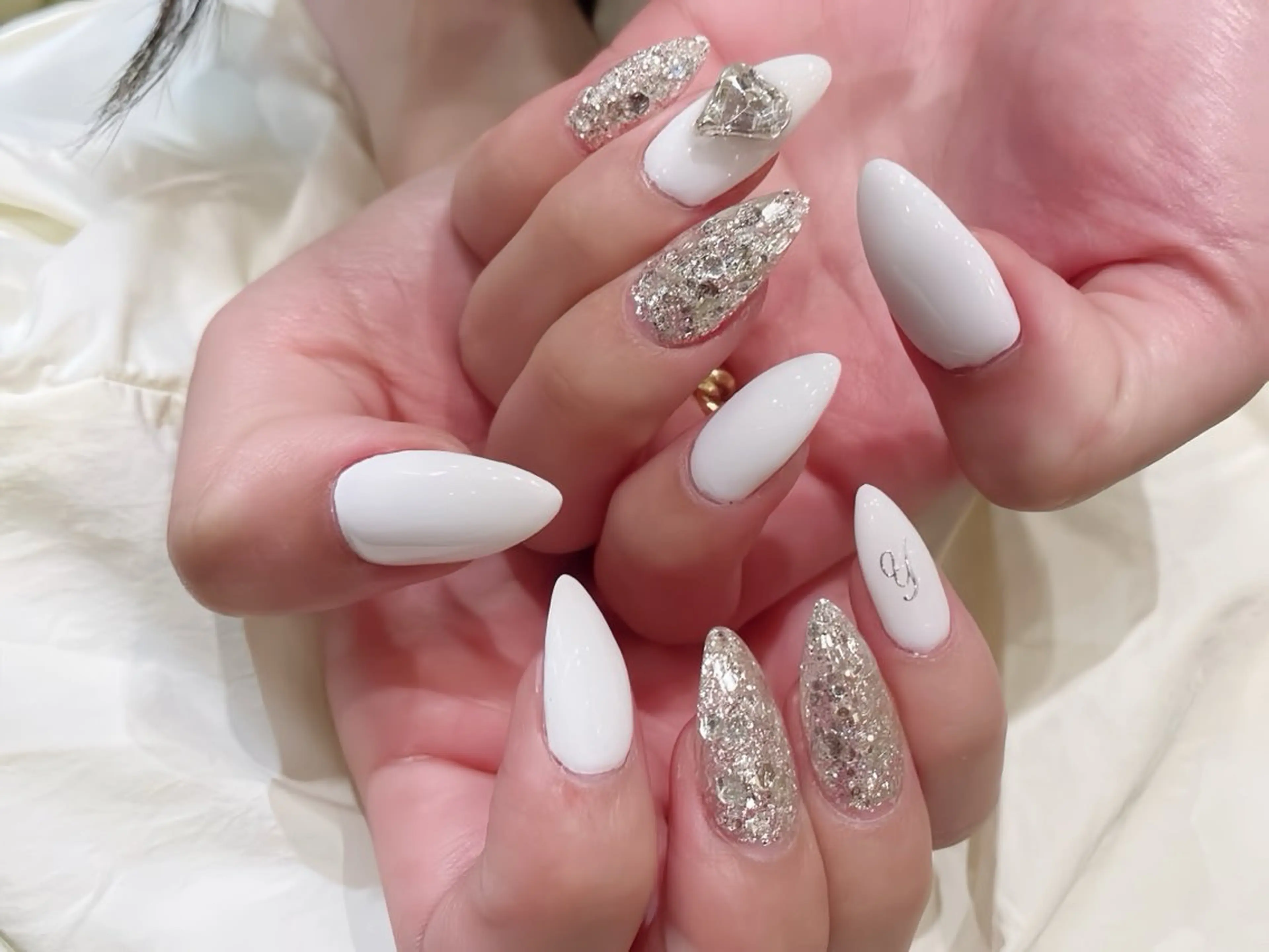 ネイル アートネイル フレンチネイル ジェルネイル 韓国ネイル ミラーネイル ハンドネイル Rin Nail 新大久保店のネイルデザイン