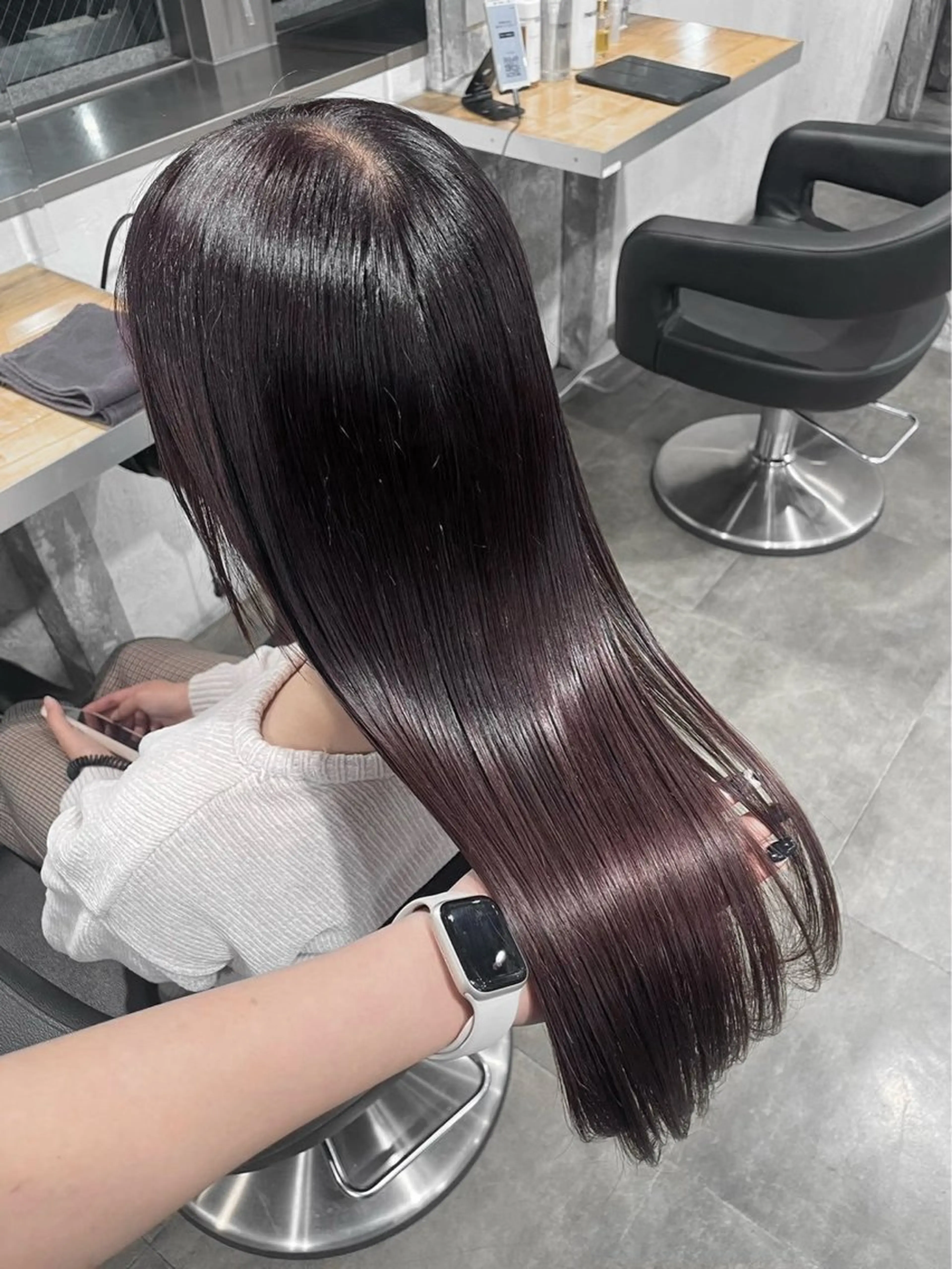 ロング 髪質改善 トリートメント 巻きラク♡レイヤー 🦢こころのヘアスタイル