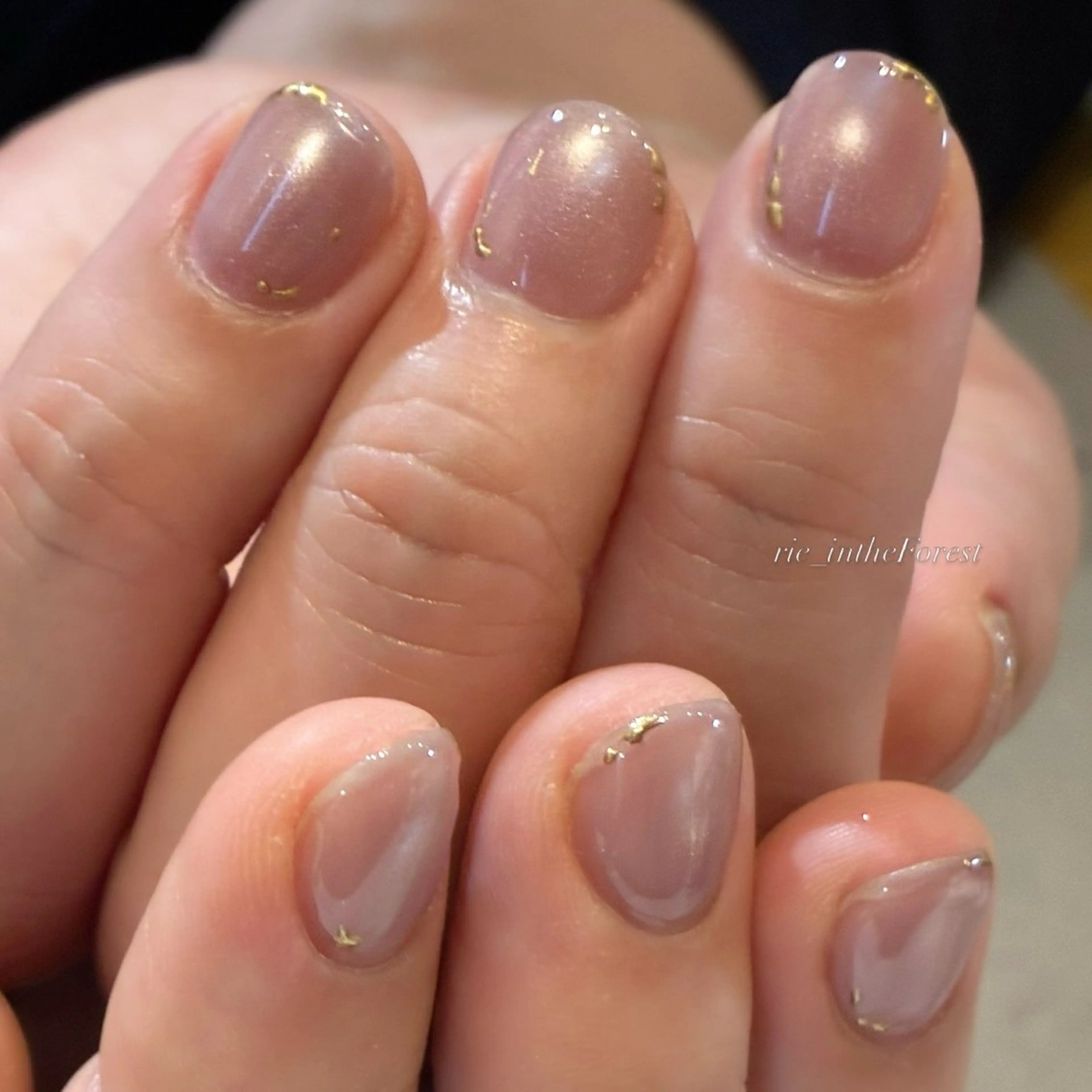 ネイル ゴールド ハンドネイル Koga Rieのネイルデザイン