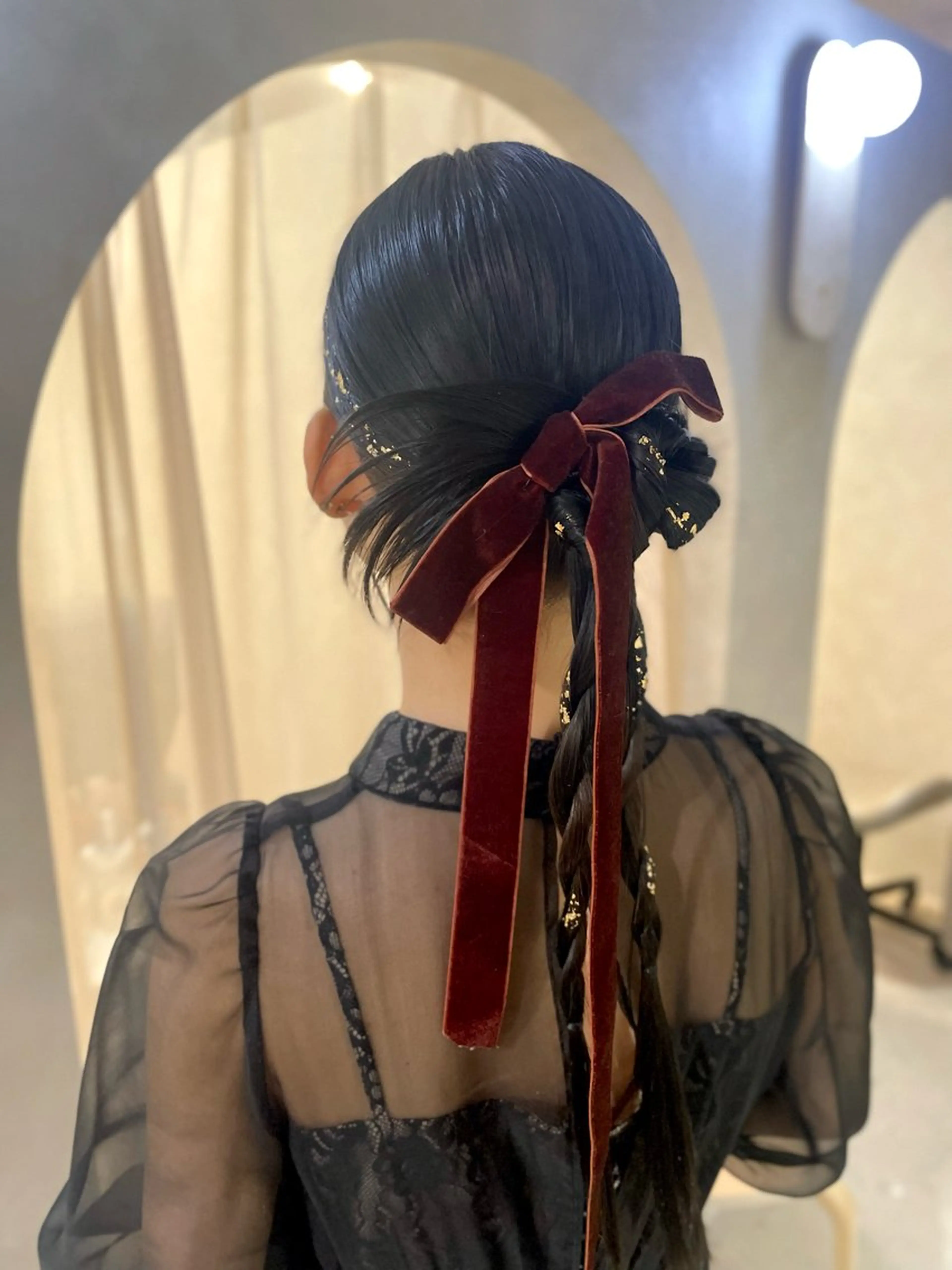 ロング ヘアアレンジ セットサロンCURE YUKIOKAのヘアスタイル