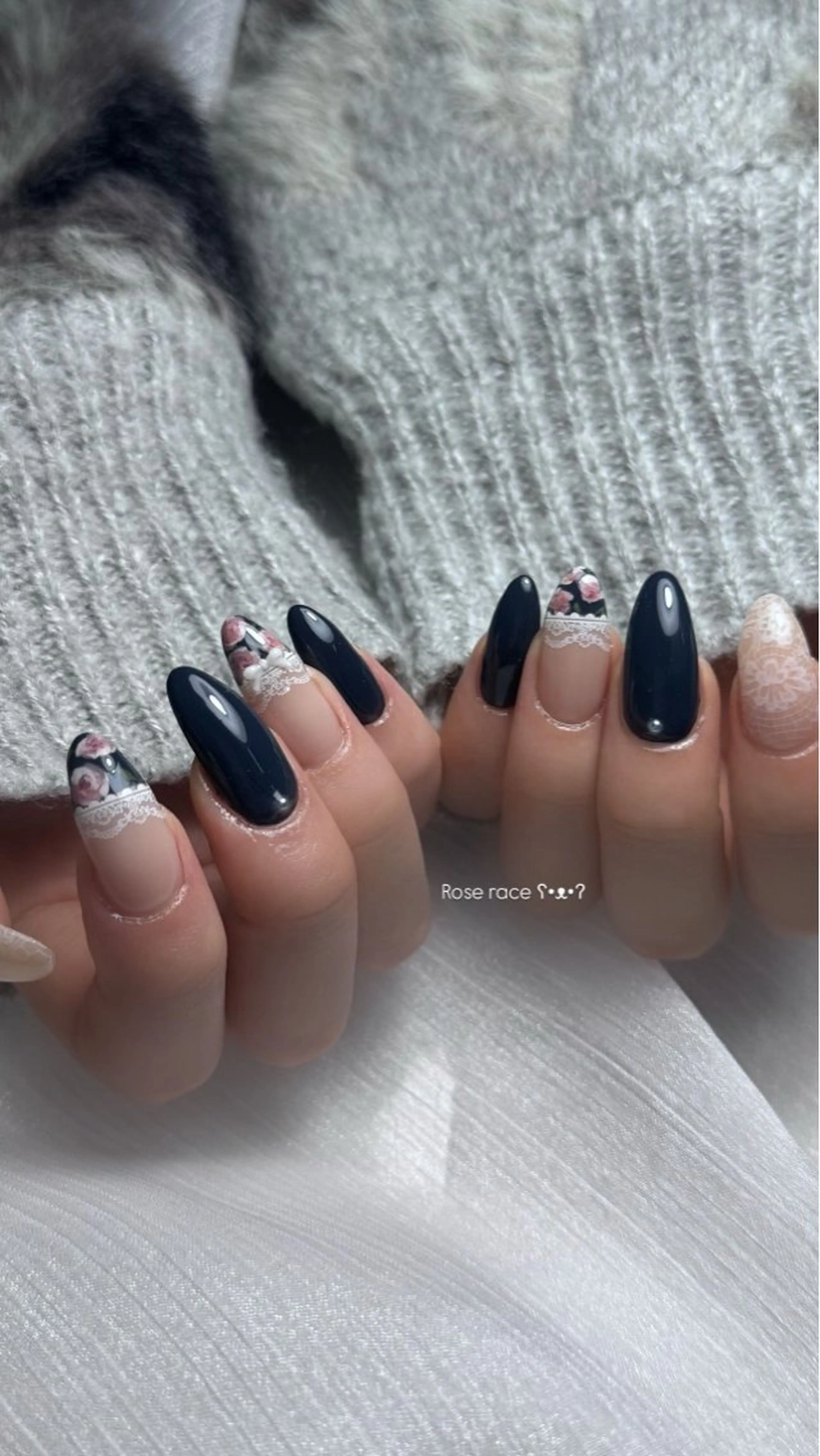 ネイル フレンチネイル 韓国ネイル マグネットネイル メンズネイル ニュアンスネイル ハンドネイル GRANDE大須 Cecil💜のネイルデザイン