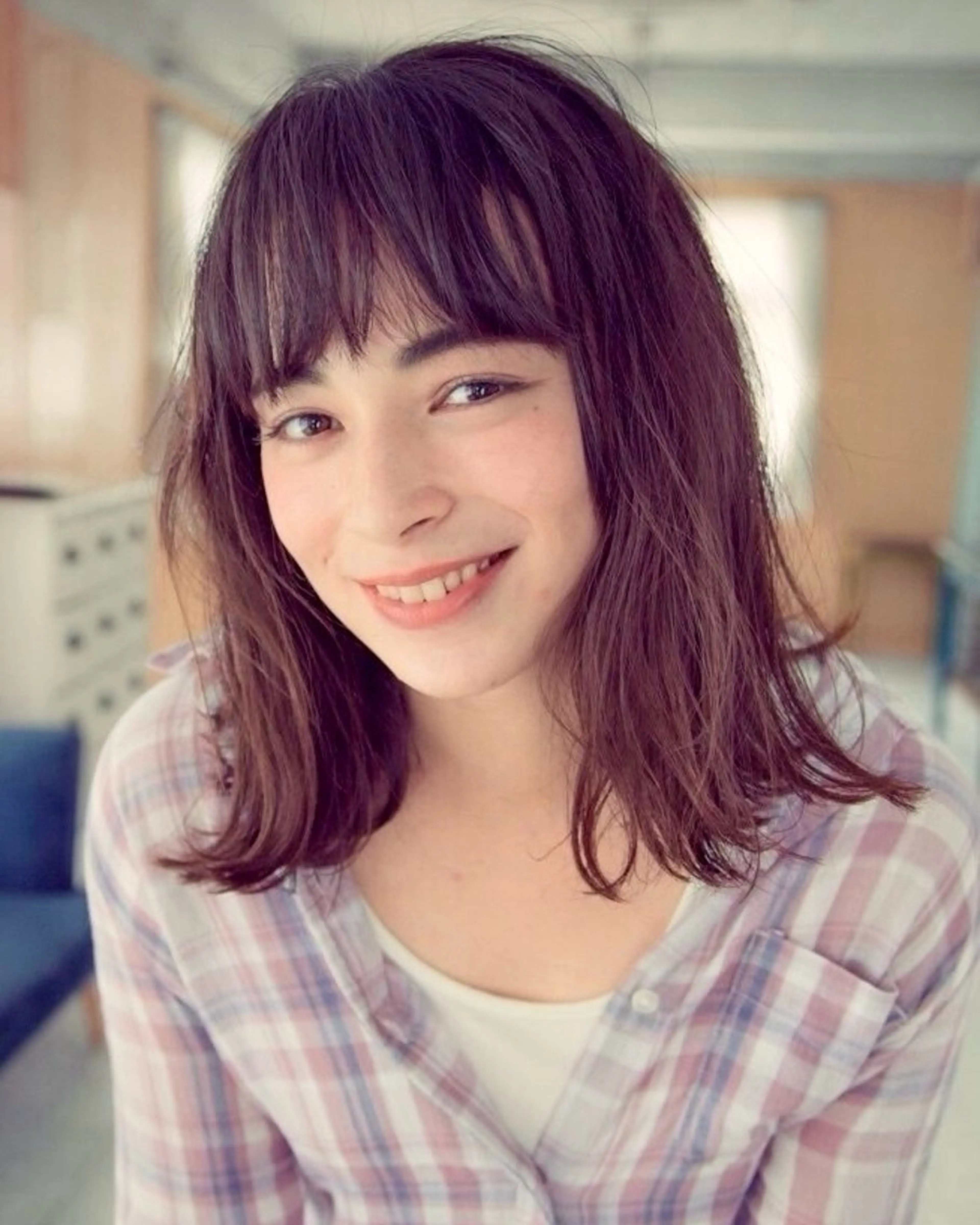 セミロング カラー パーマ 松島祐介【店長／ トップディレクター】のヘアスタイル