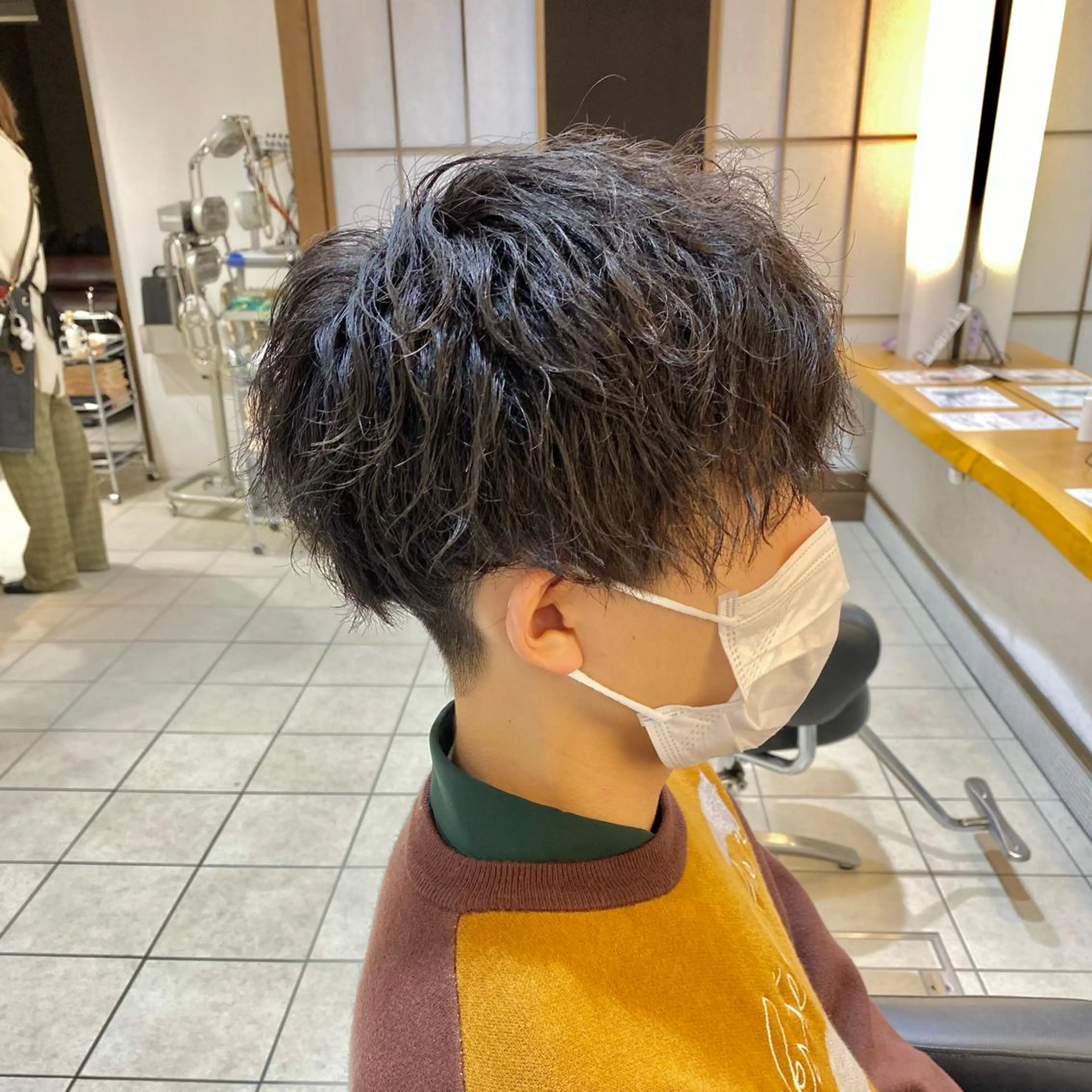 パーマ メンズ 山田勇真 ボブ/縮毛矯正/金山のヘアスタイル