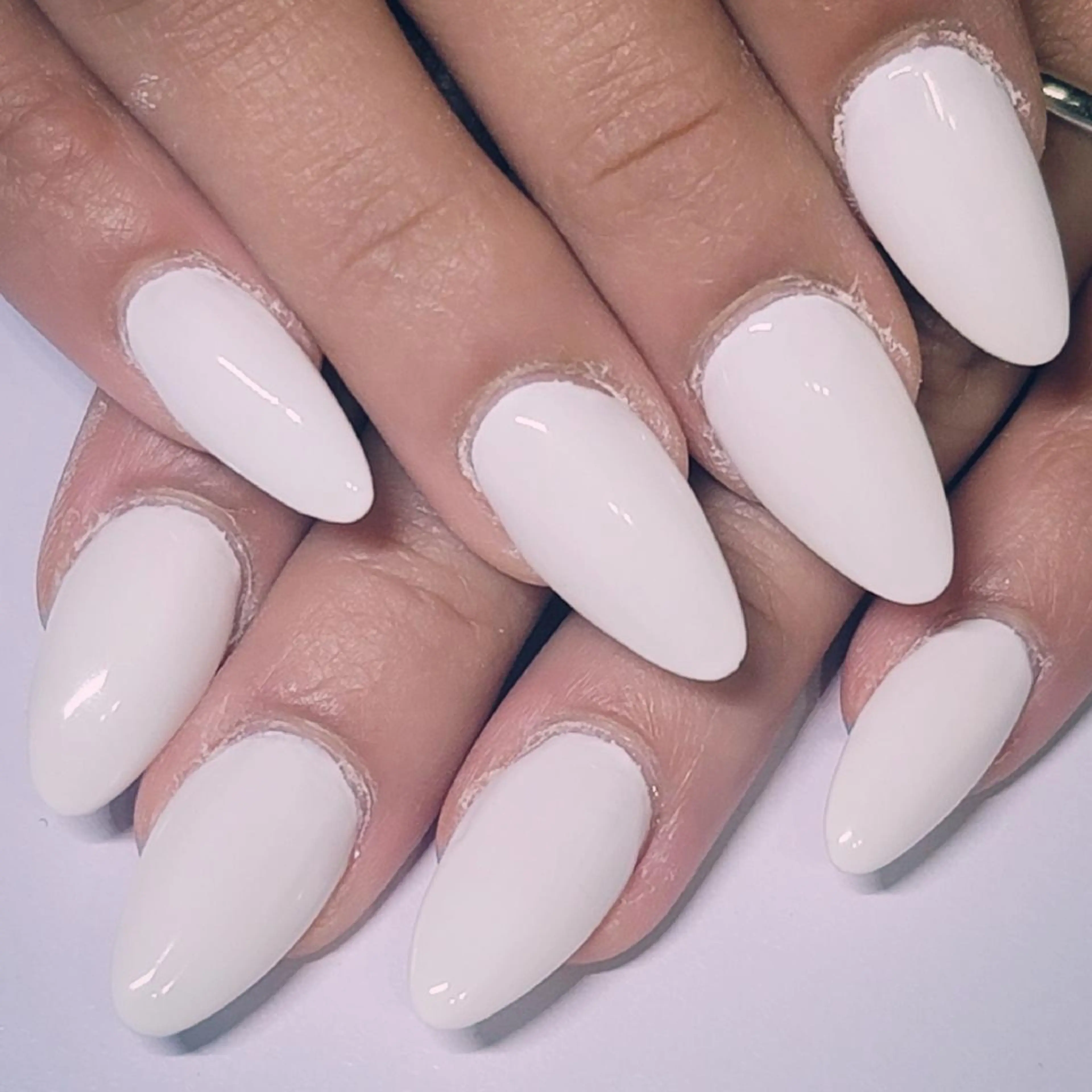 ネイル ワンカラーネイル ホワイト ハンドネイル よしだ ひろきのネイルデザイン