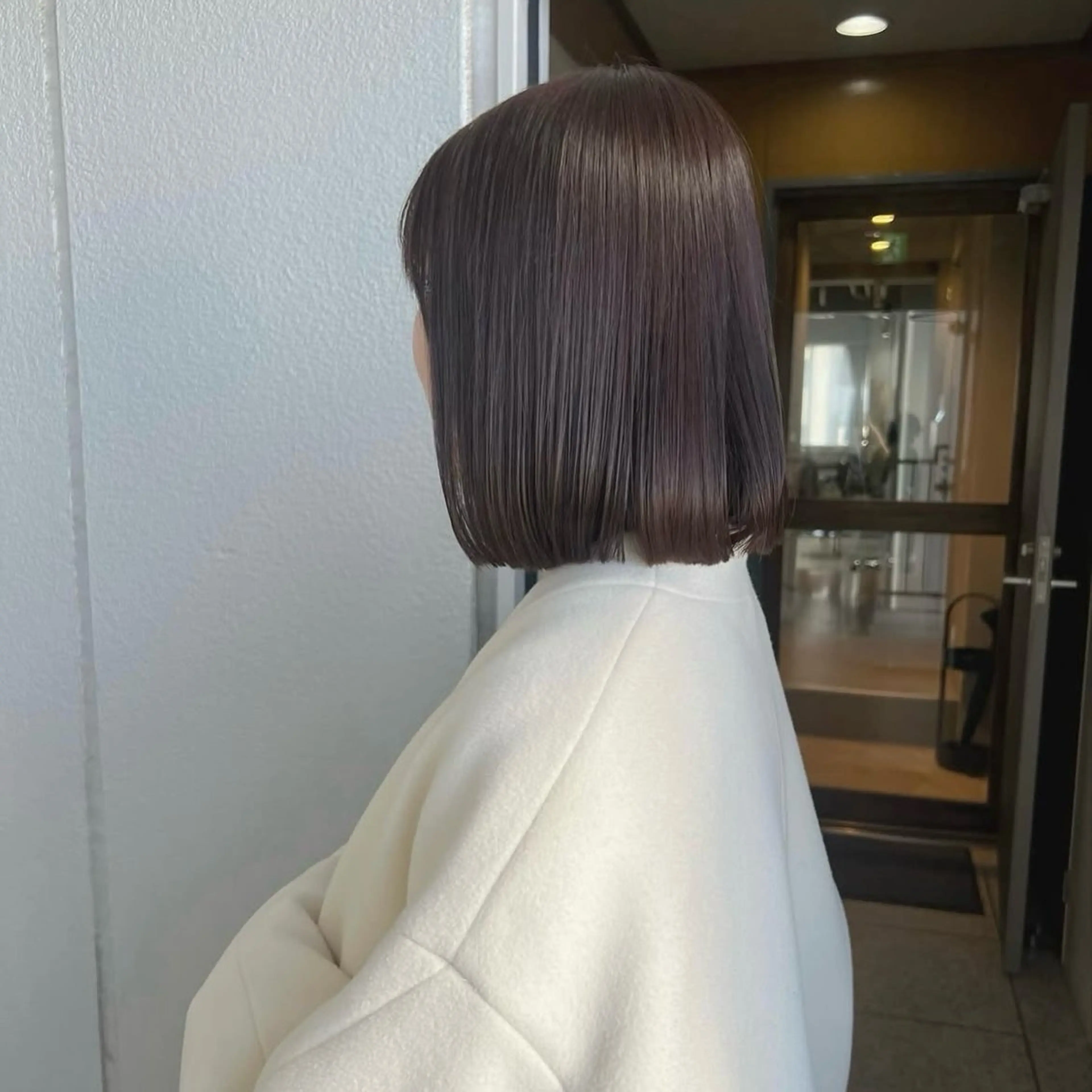 ミディアム カラー ベージュカラー ブラウンカラー ブラウンベージュ ボブ カット ヘアカラー トリートメント akane/ボブ /ブラウンベージュのヘアスタイル