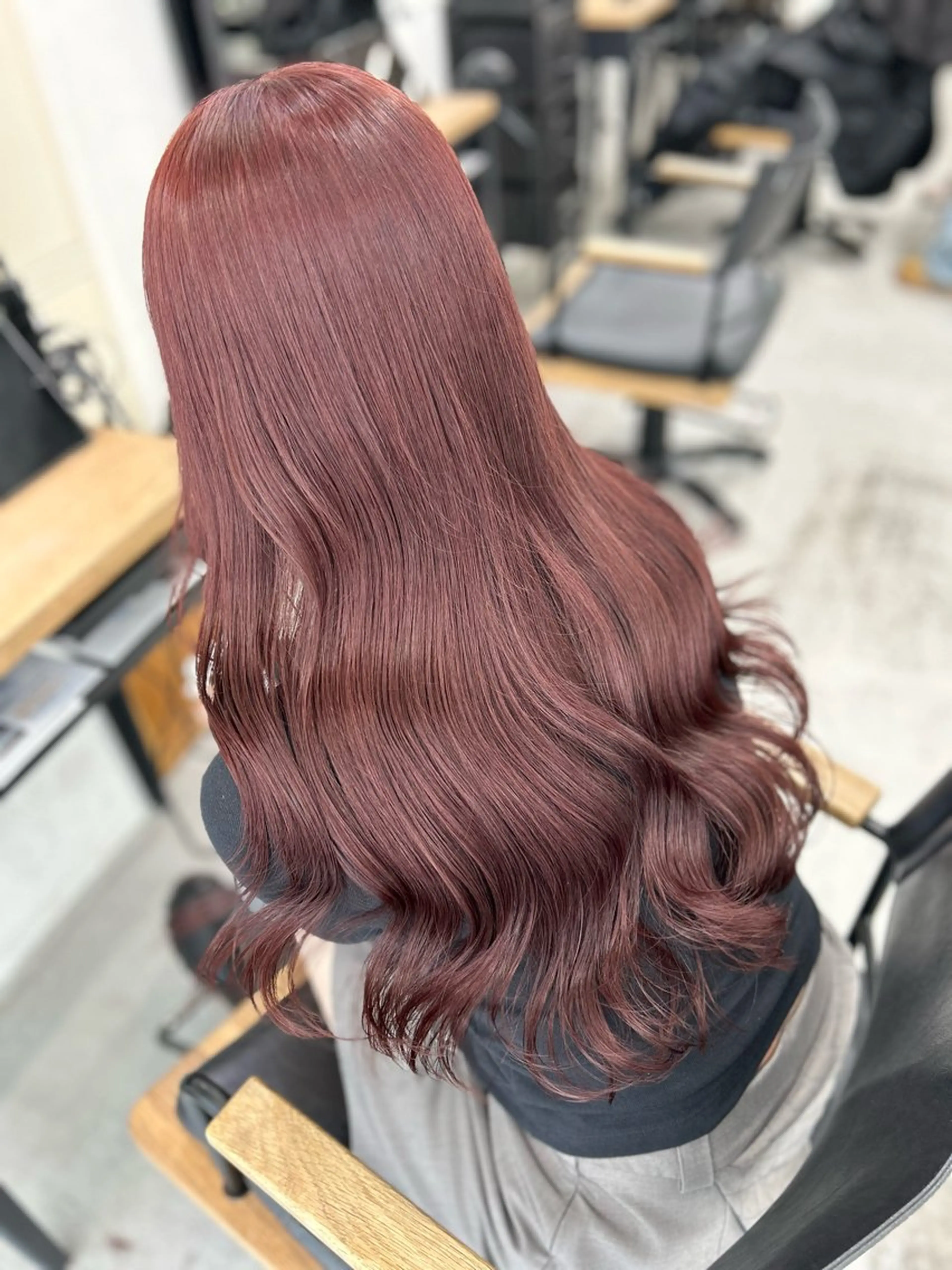 ミディアム カラー ヘアアレンジ カット ヘアカラー 🧸艶々韓国ヘア 🧁mizunaのヘアスタイル