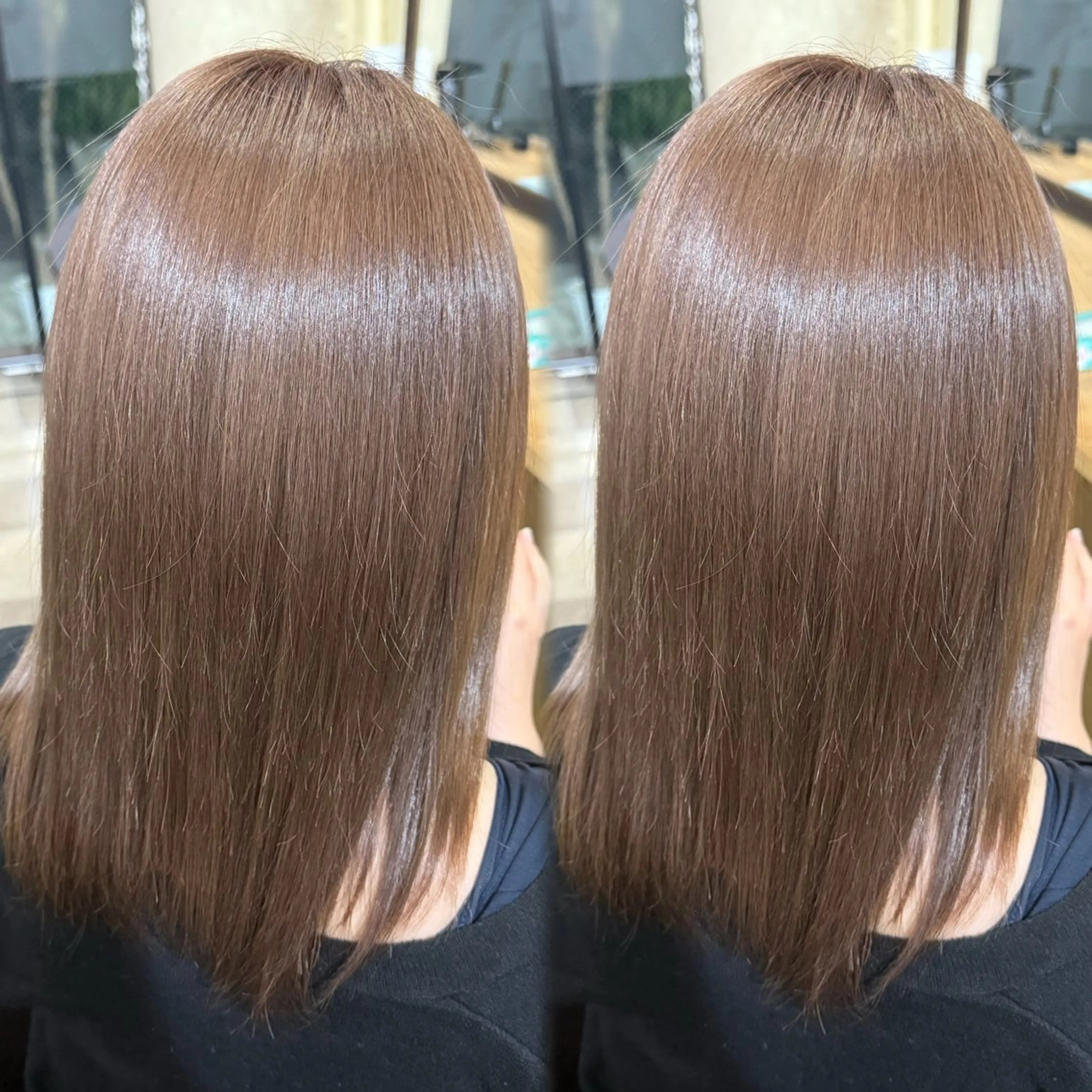 ミディアム カラー ヘアカラー トリートメント ⠀ 流菜のヘアスタイル