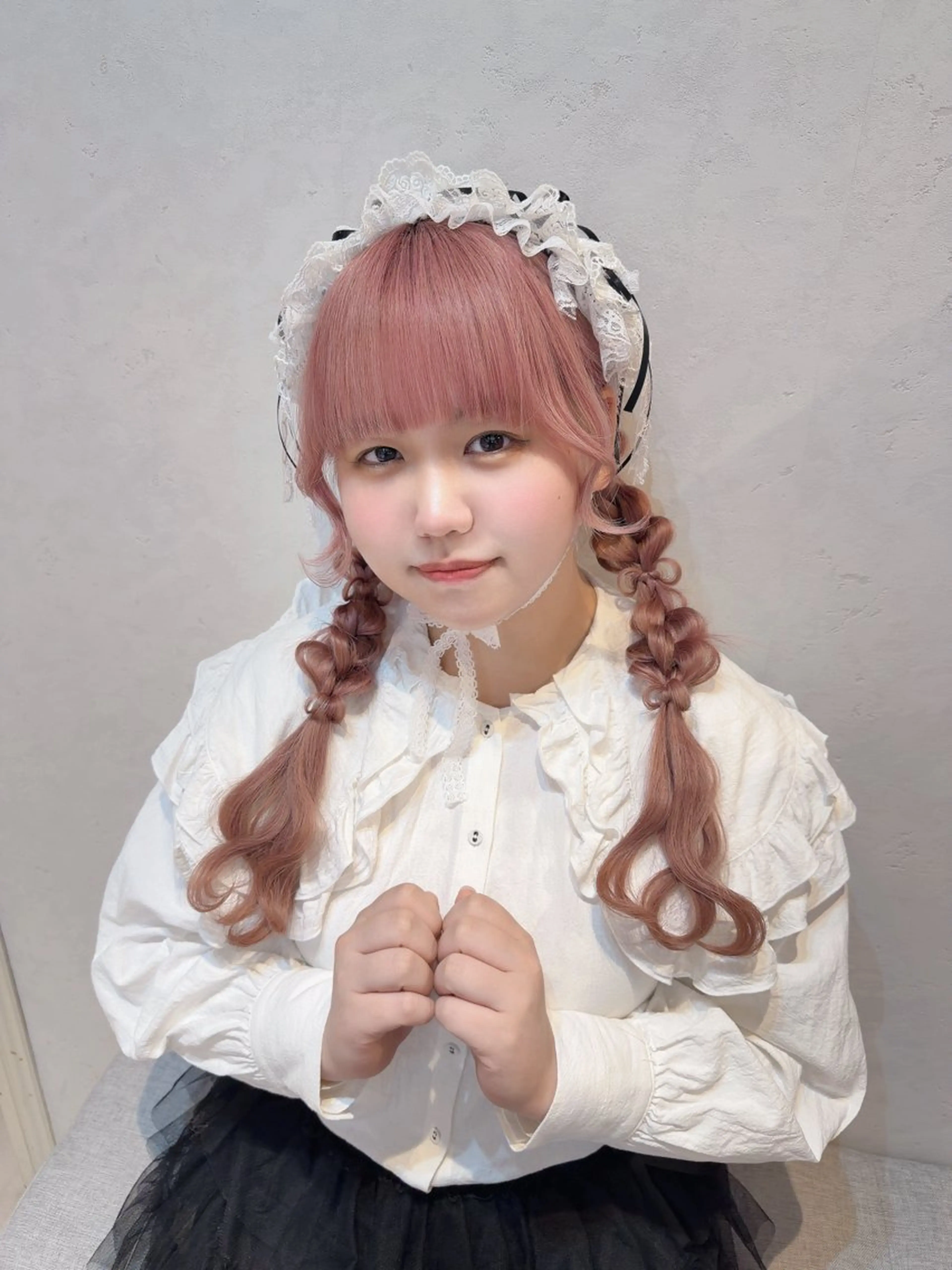 ロング ヘアカラー ハイトーン/アレンジ かなで⊹ ࣪ ˖⟡のヘアスタイル