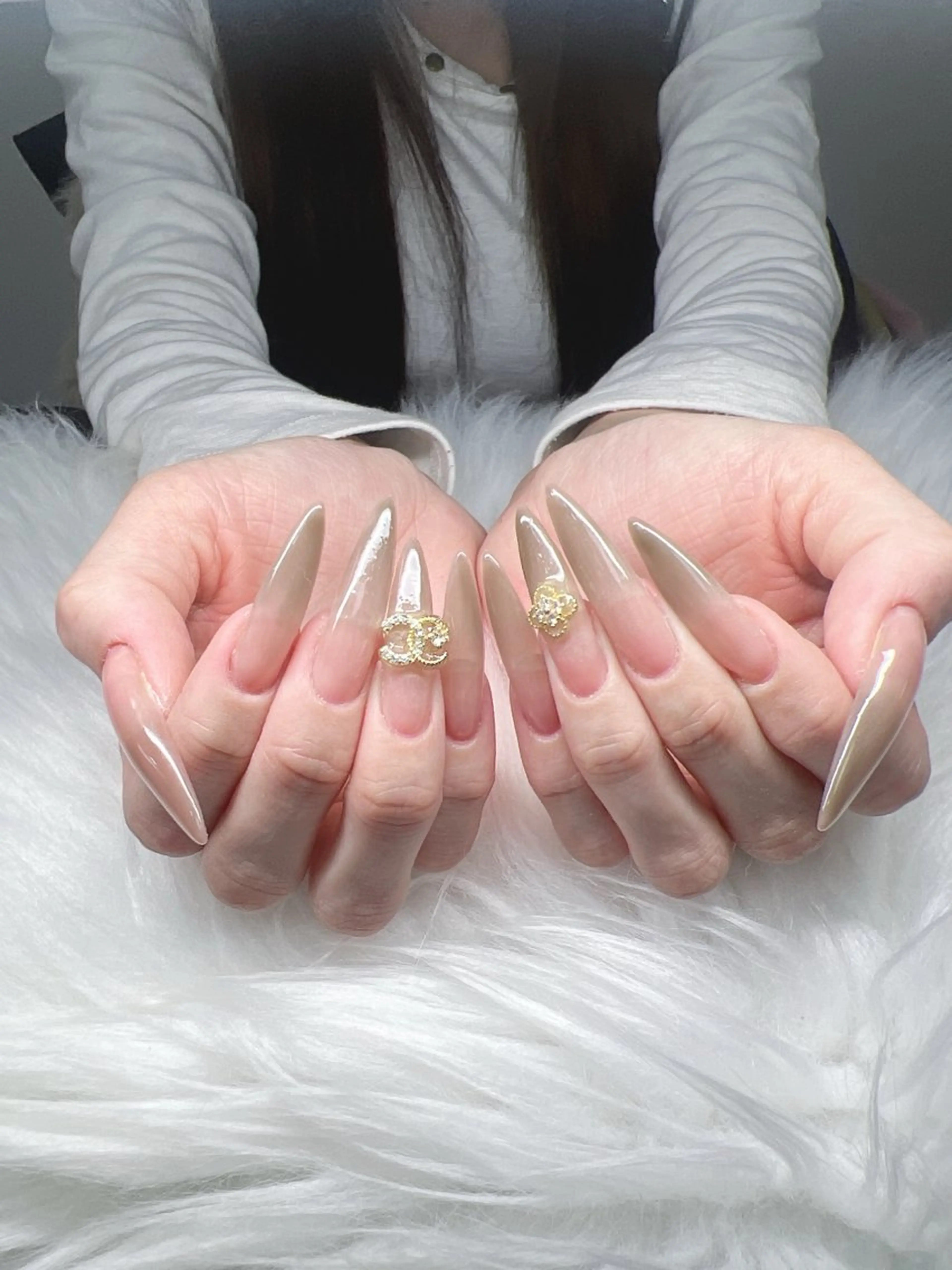 ネイル ハンドネイル Lee Nails チップ長さだし専門店のネイルデザイン