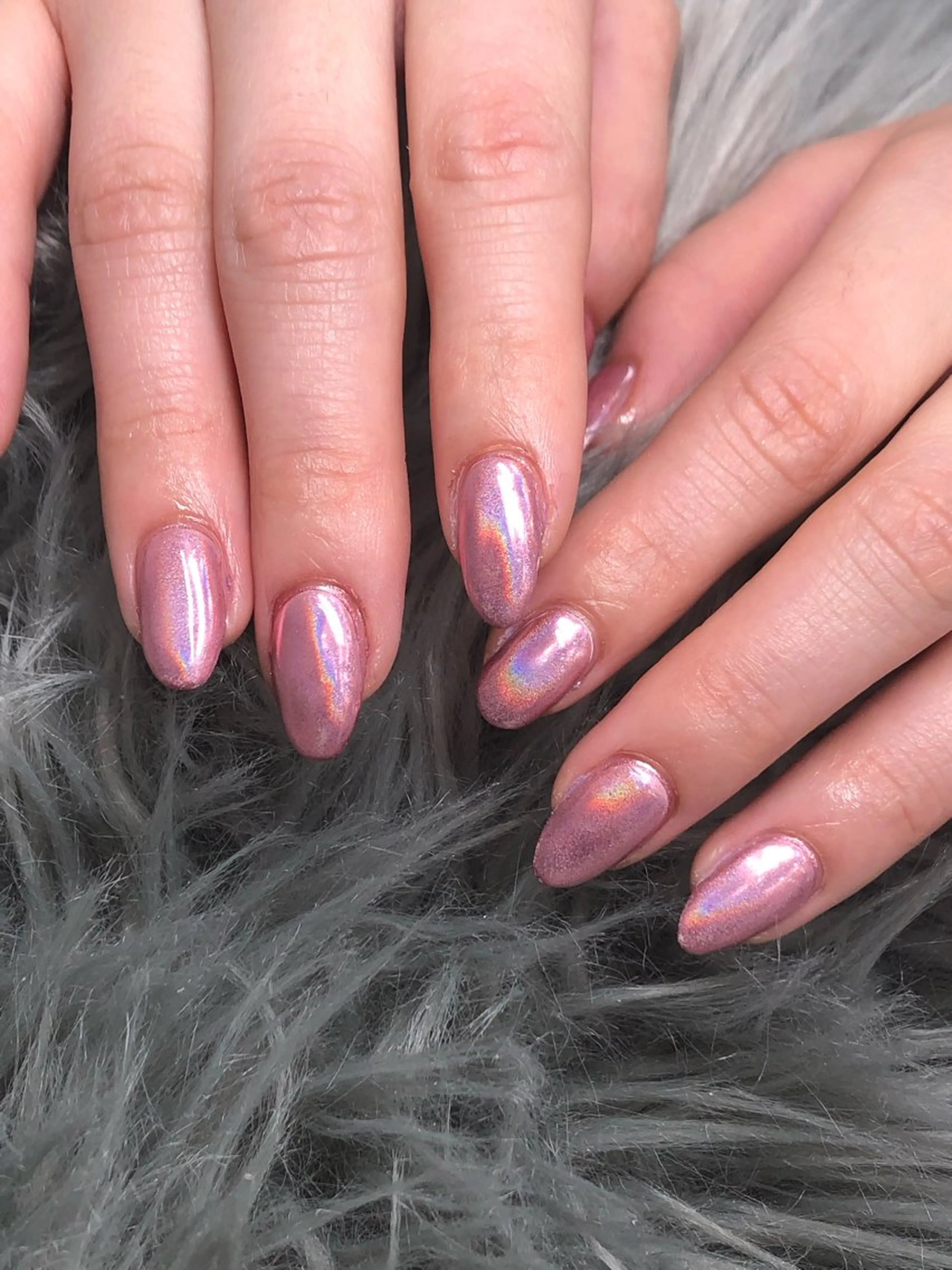 ネイル 長さ出し ミラーネイル ワンカラーネイル ハンドネイル 。 YURiのネイルデザイン