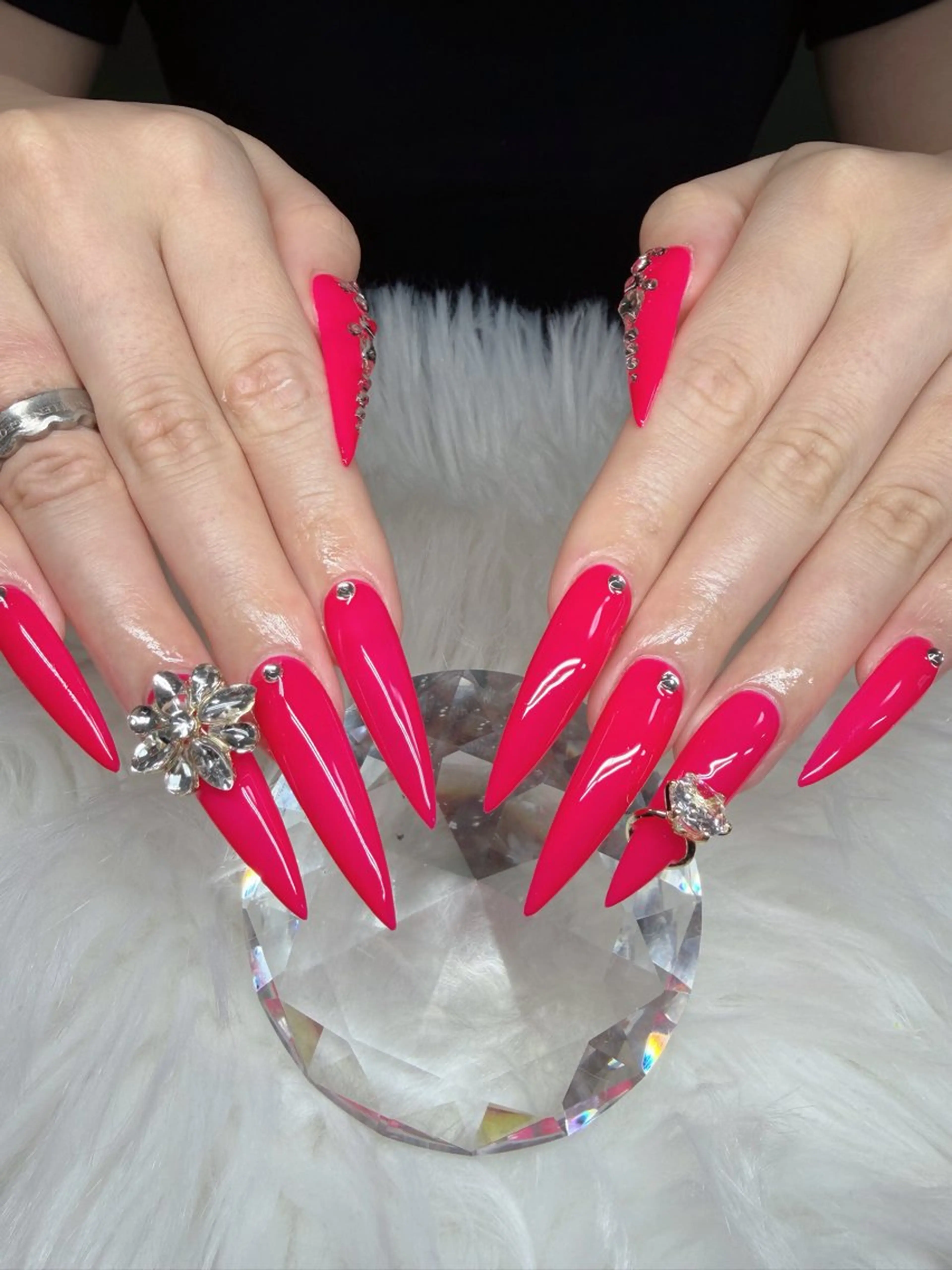 ネイル アートネイル オーロラネイル チークネイル 長さ出し フットネイル Chan nailsのネイルデザイン