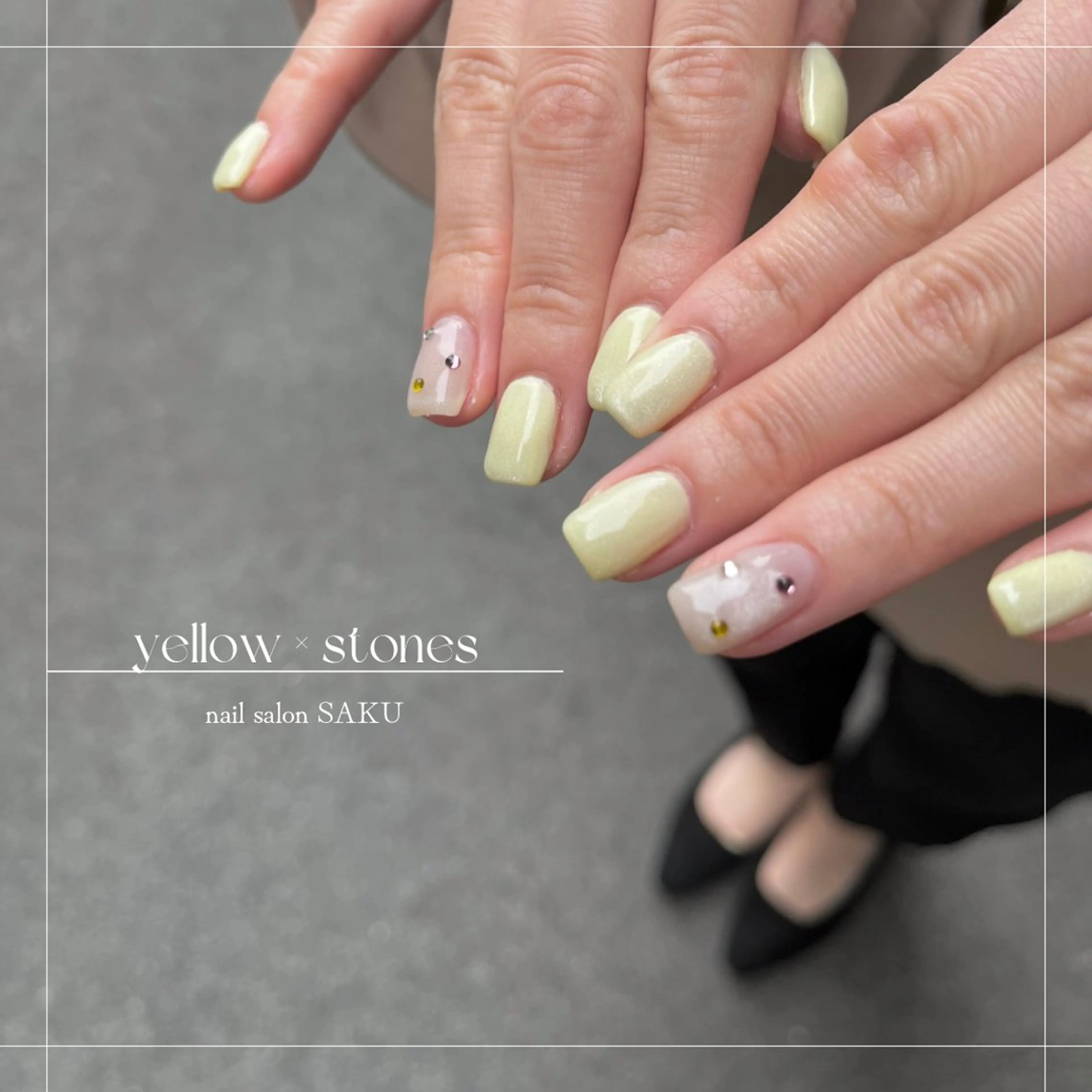 ネイル ニュアンスネイル シンプルネイル ハンドネイル SAKU nail 作島茜のネイルデザイン