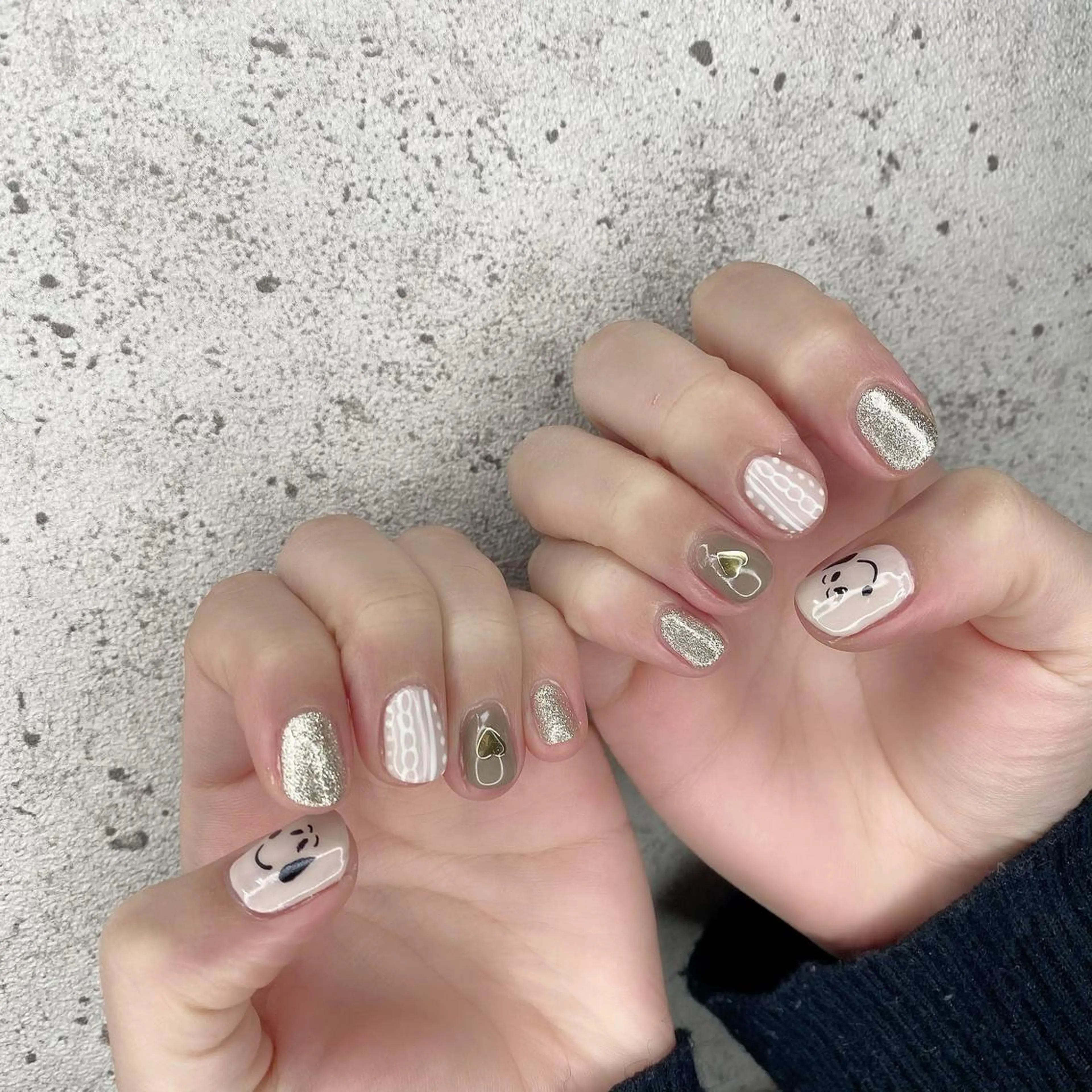 ミディアム カラー パーマ ヘアアレンジ メンズ キッズ ネイル マツエク・マツパ Salon Ｋのネイルデザイン