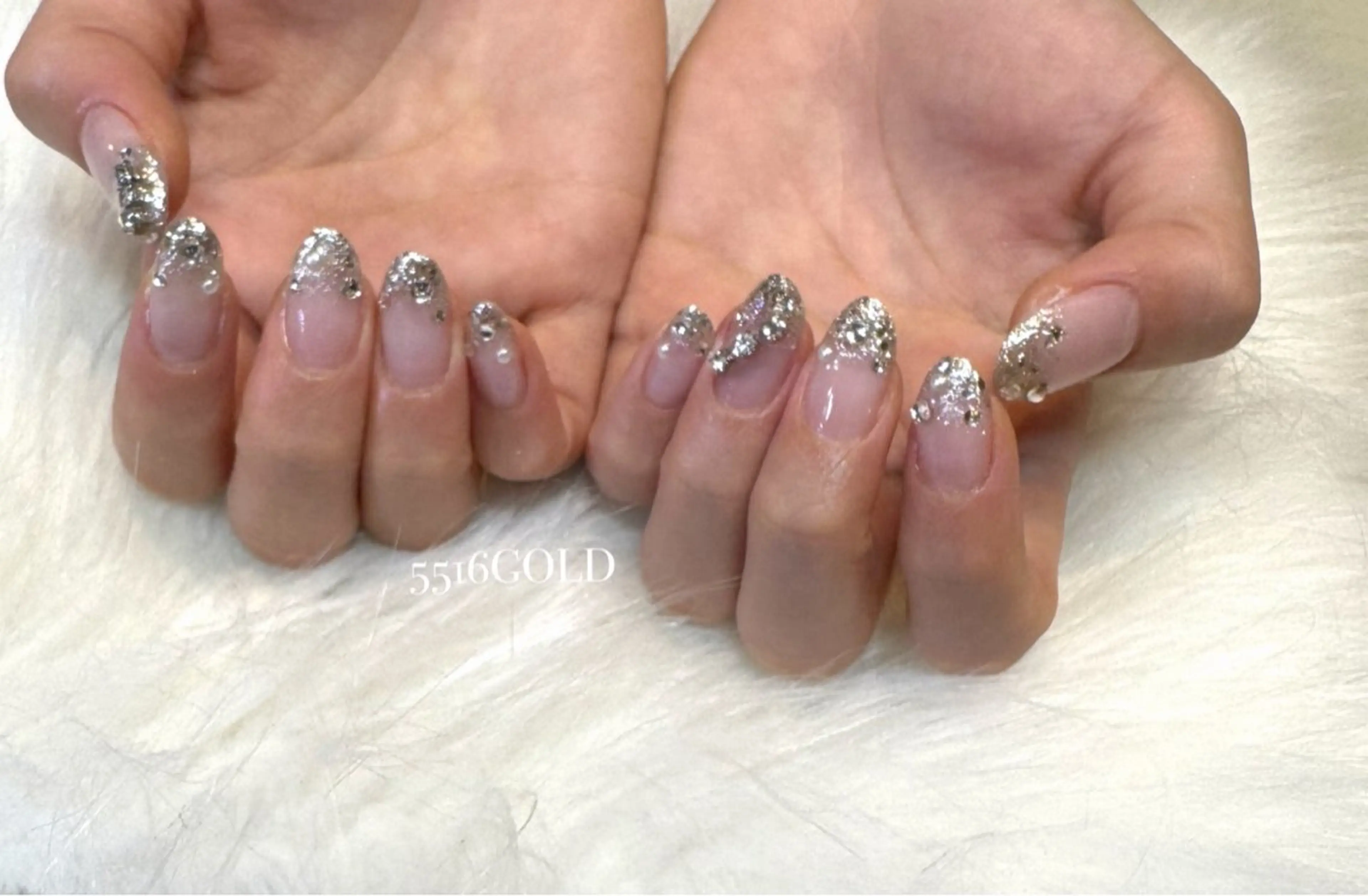 ネイル アートネイル ラメ(グリッター) 持ち込み ワンカラーネイル 💎5516 MACHIKOのネイルデザイン