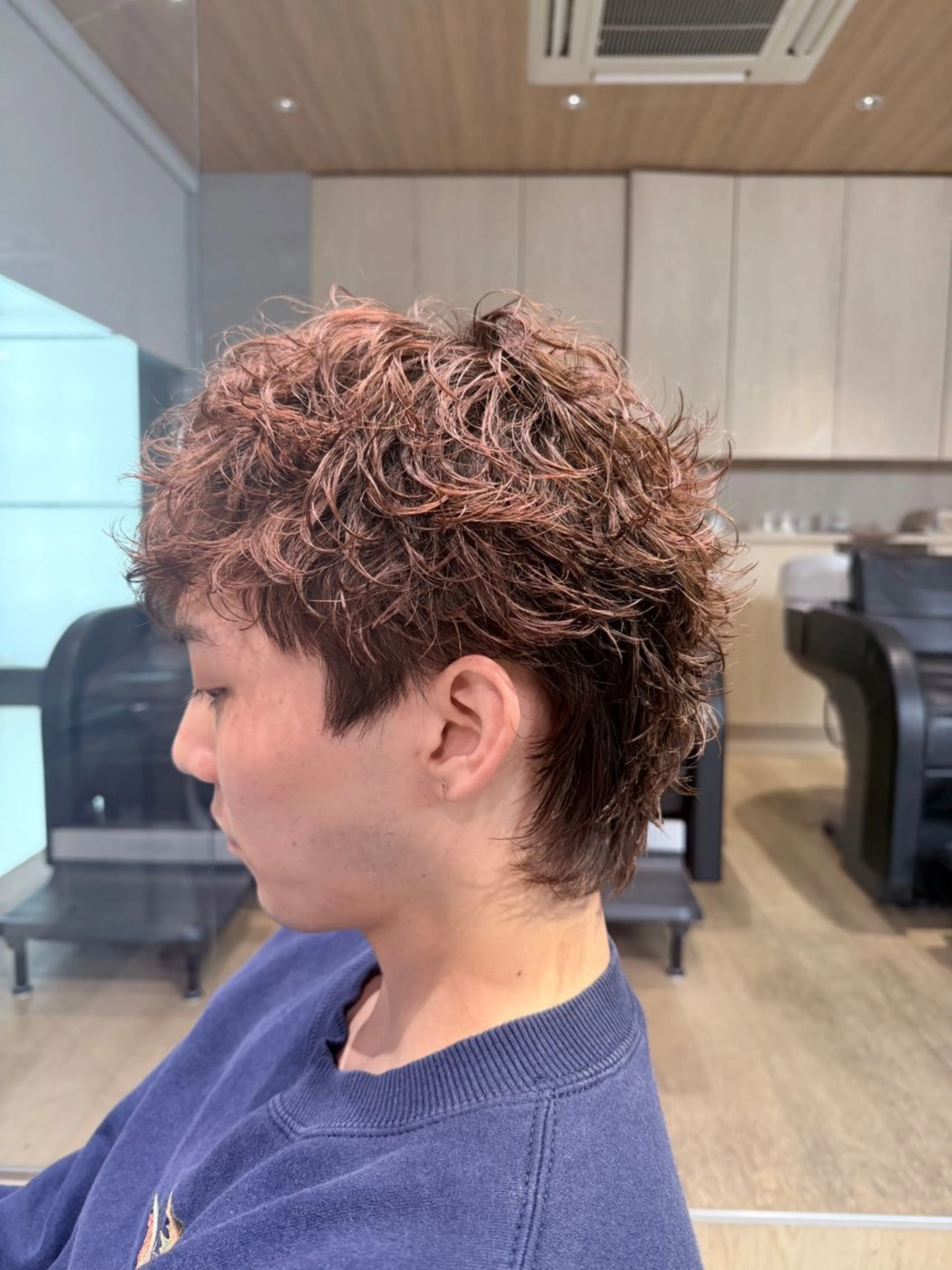 パーマ メンズ カット ヘアカラー パーマ ☀️fifth天神 英令🌙のヘアスタイル