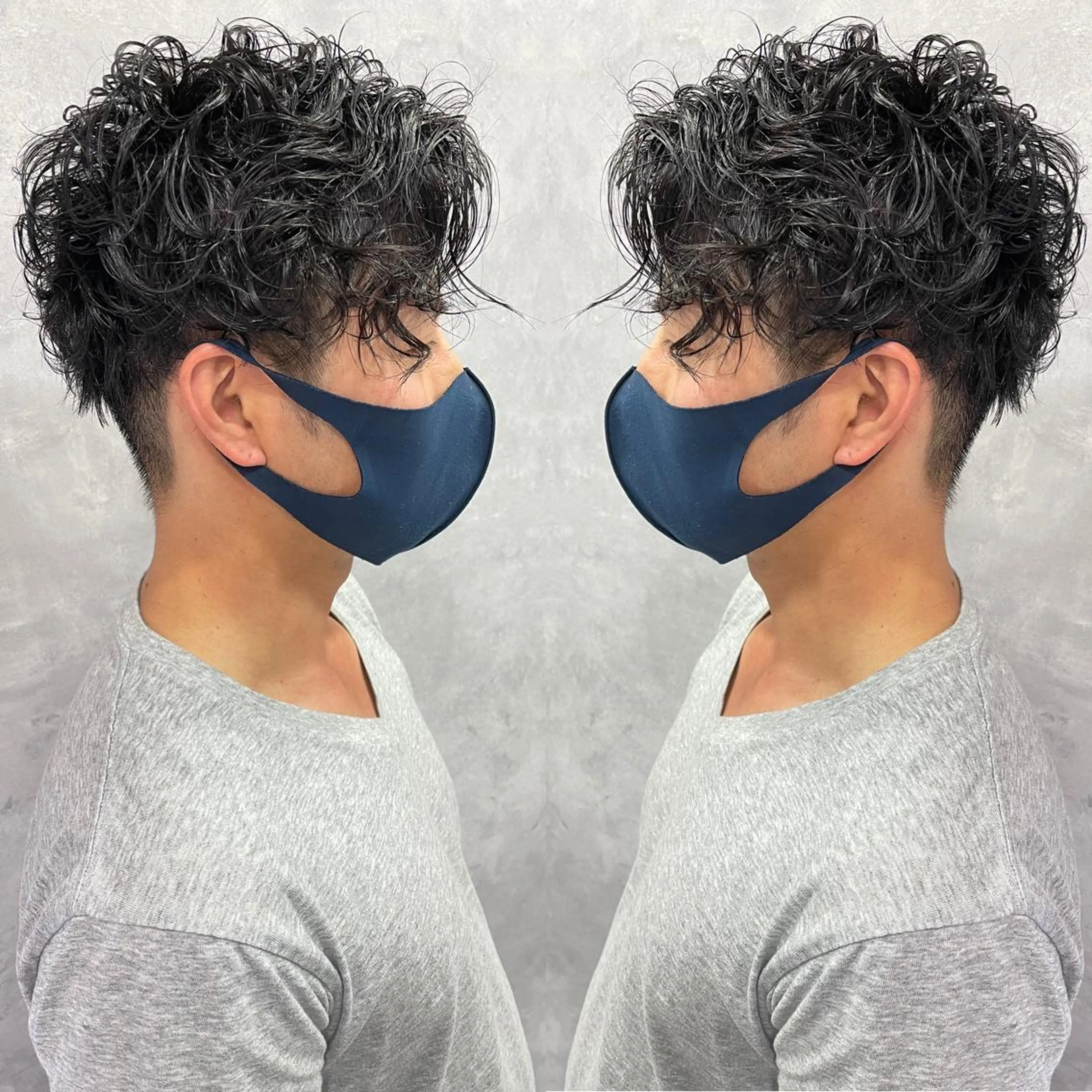 メンズ カット パーマ アートディレクター ワダヒサノリのヘアスタイル