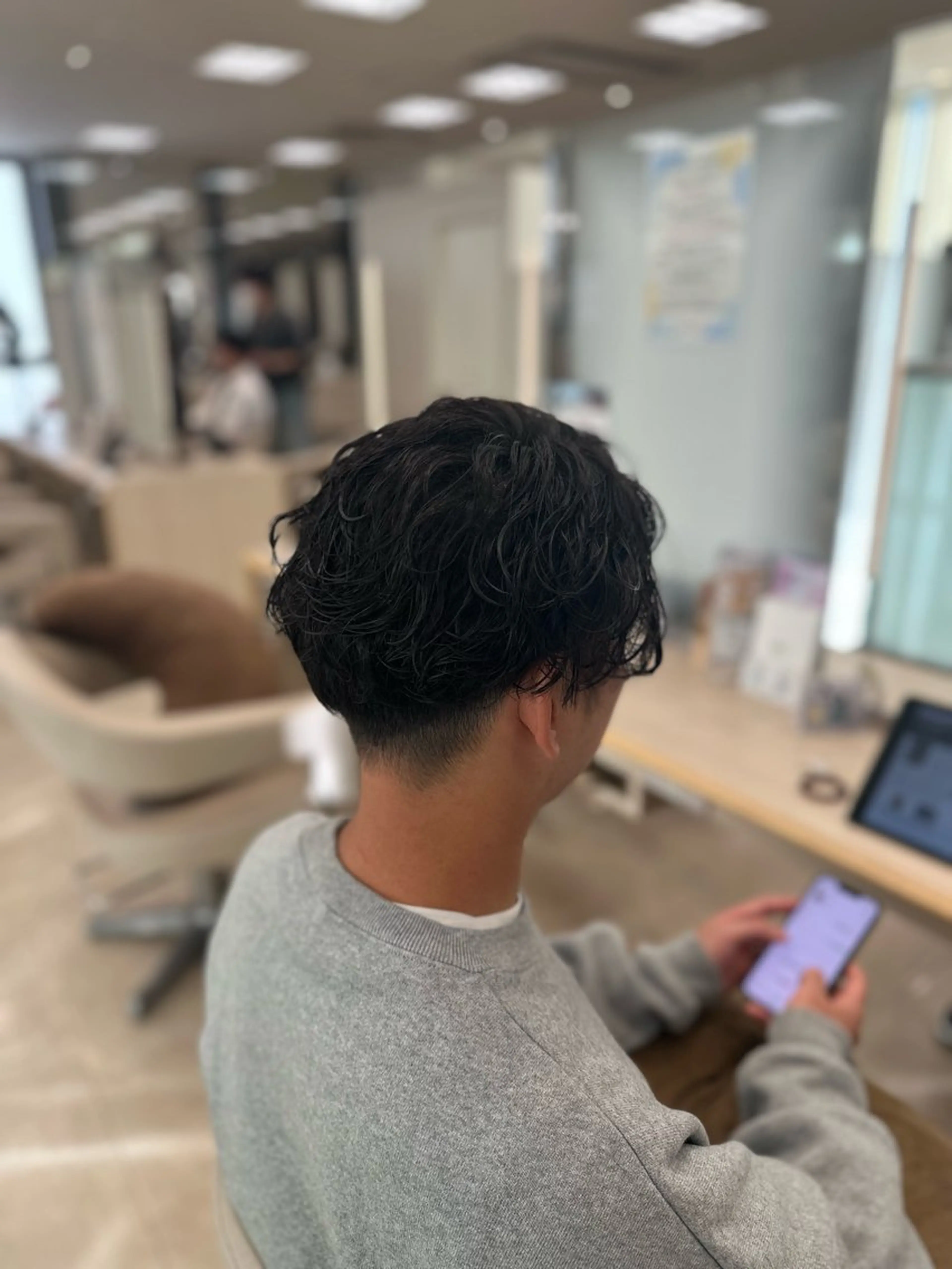 パーマ メンズ お悩み改善 黄金比みくのヘアスタイル