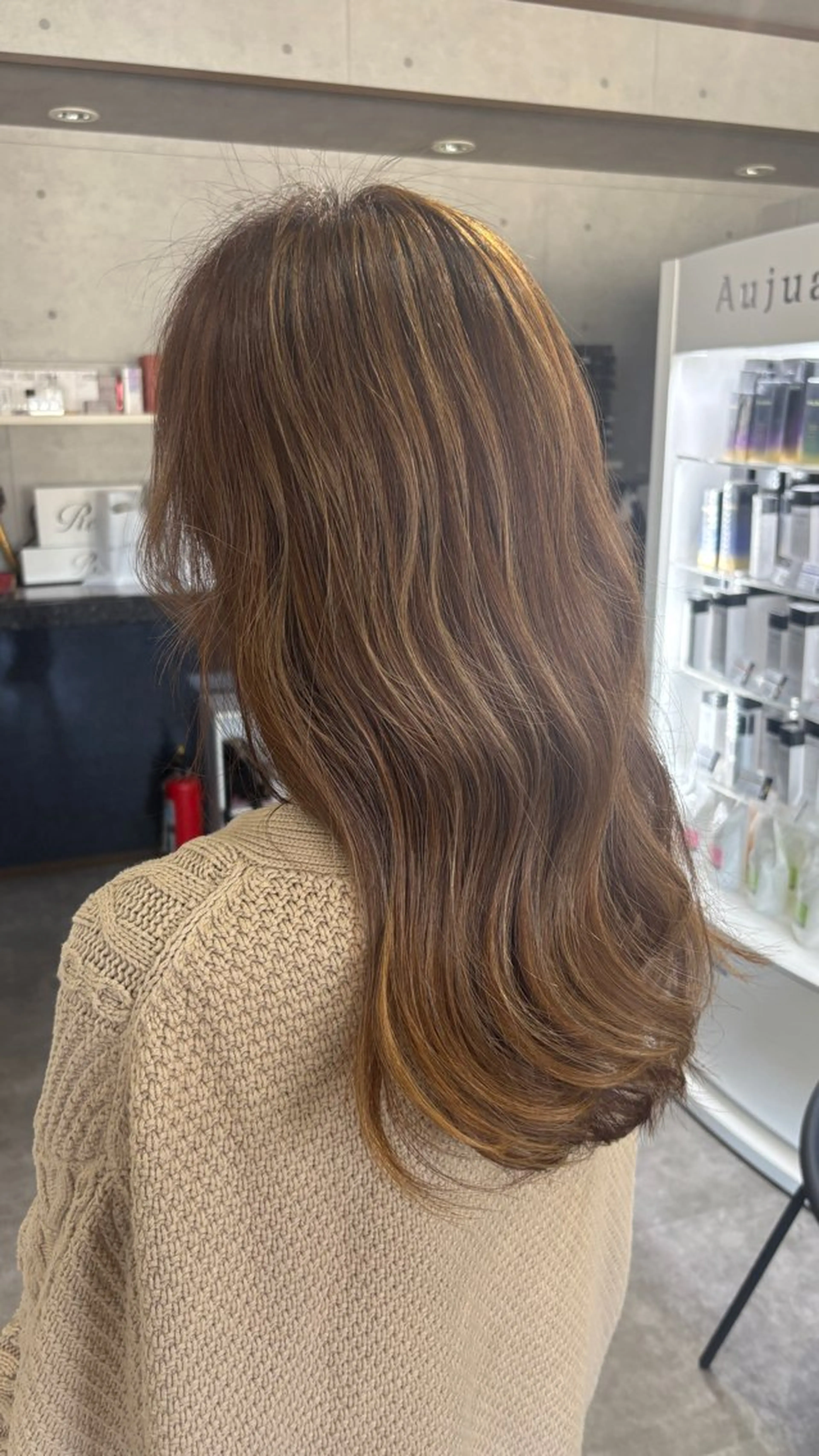 ロング ショートボブ ボブ ハイライト 髪質改善 レイヤーカット カット ヘアカラー REVE美容室 REVEマツエクのヘアスタイル