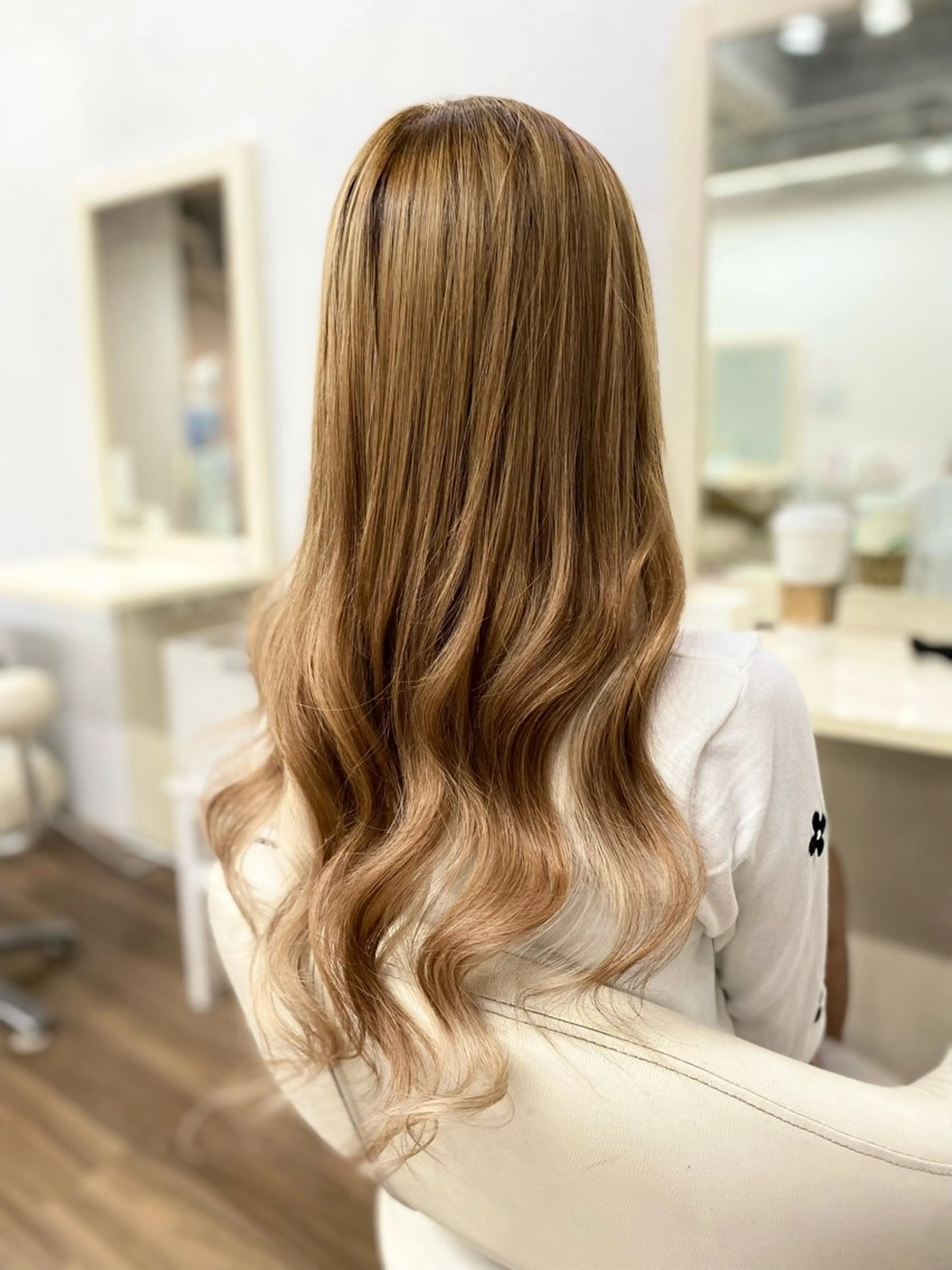 セミロング シールエクステ エクステ ヘアカラー トリートメント エクステ GLOSS 心斎橋 山上のヘアスタイル