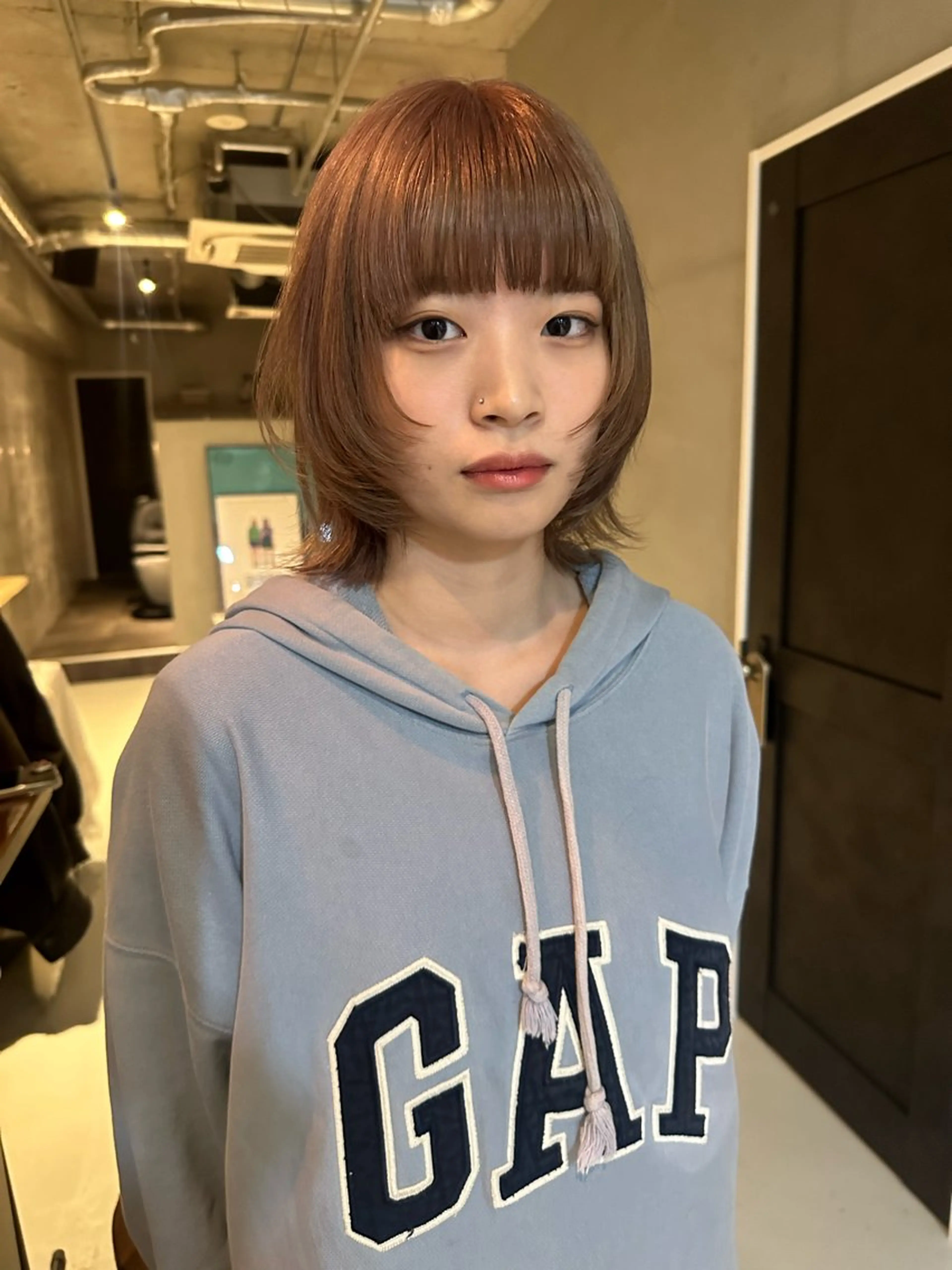 ショート カラー カット ヘアカラー トリートメント 斎藤祐樹 /レイヤー/パーマのヘアスタイル