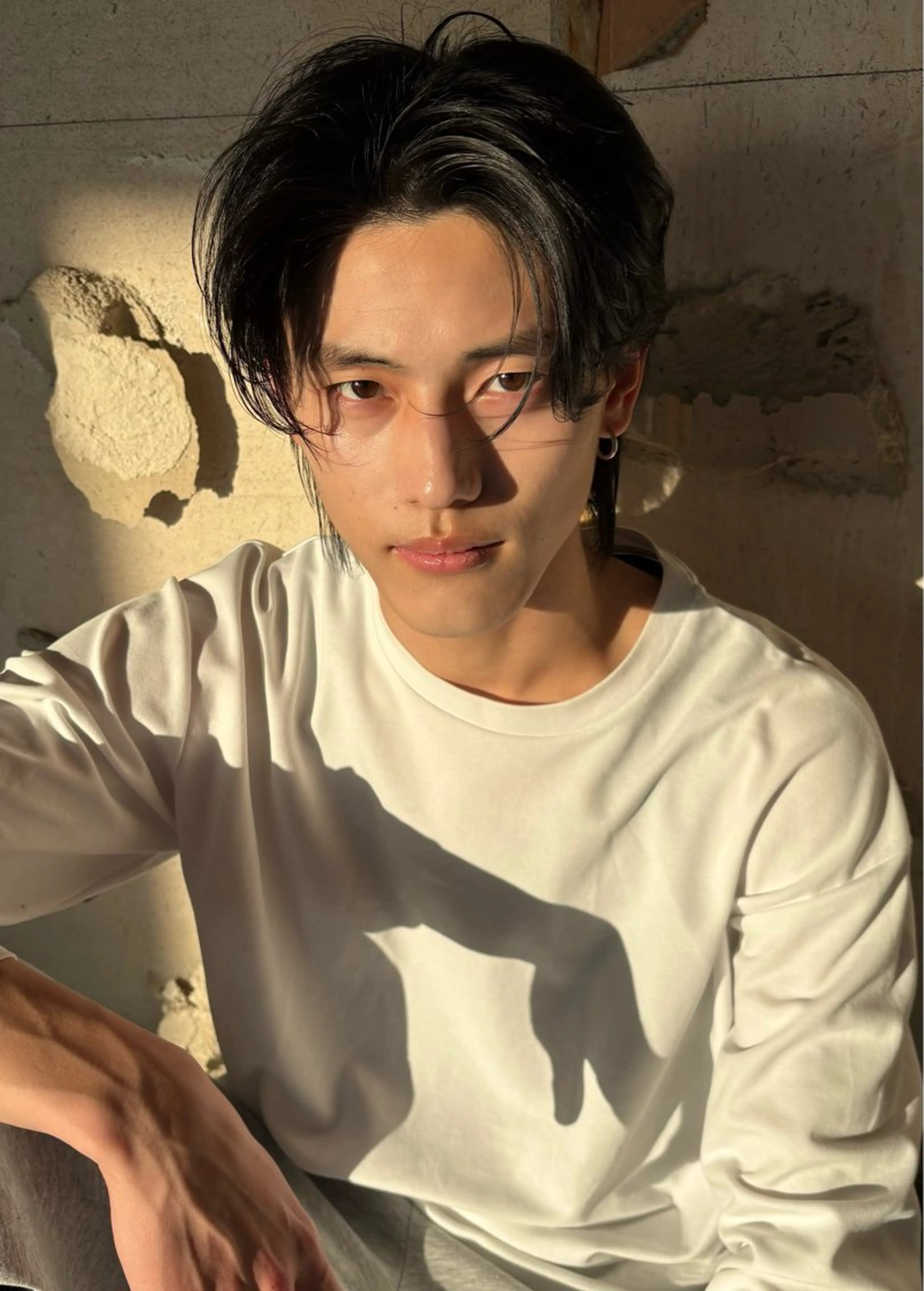 ショート メンズ センターパート 鈴木 颯真ウィリアムのヘアスタイル