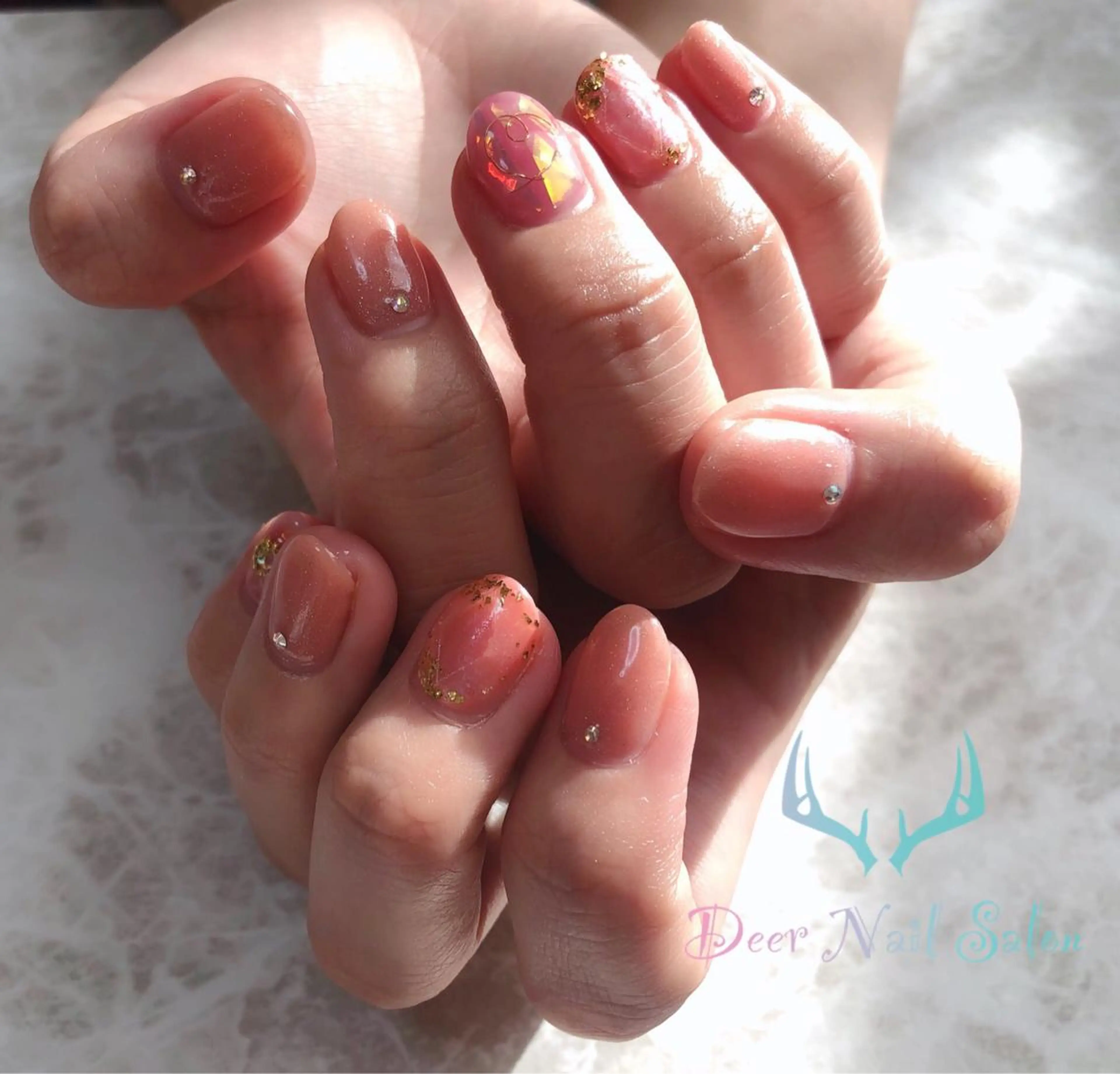 ネイル ハンドネイル ハンドケア Peachy 🍑のネイルデザイン