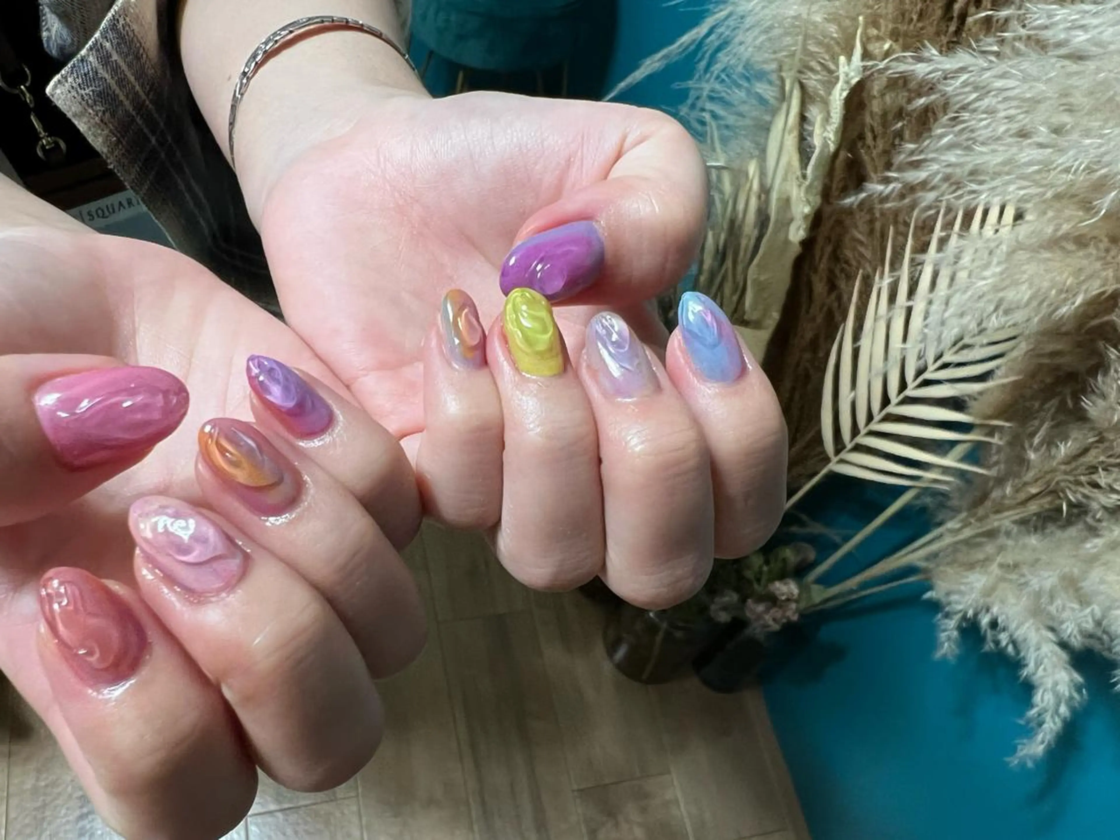 持ち込みネイル100分コース¥10600→¥9800※オフがある場合プラス¥1000の写真