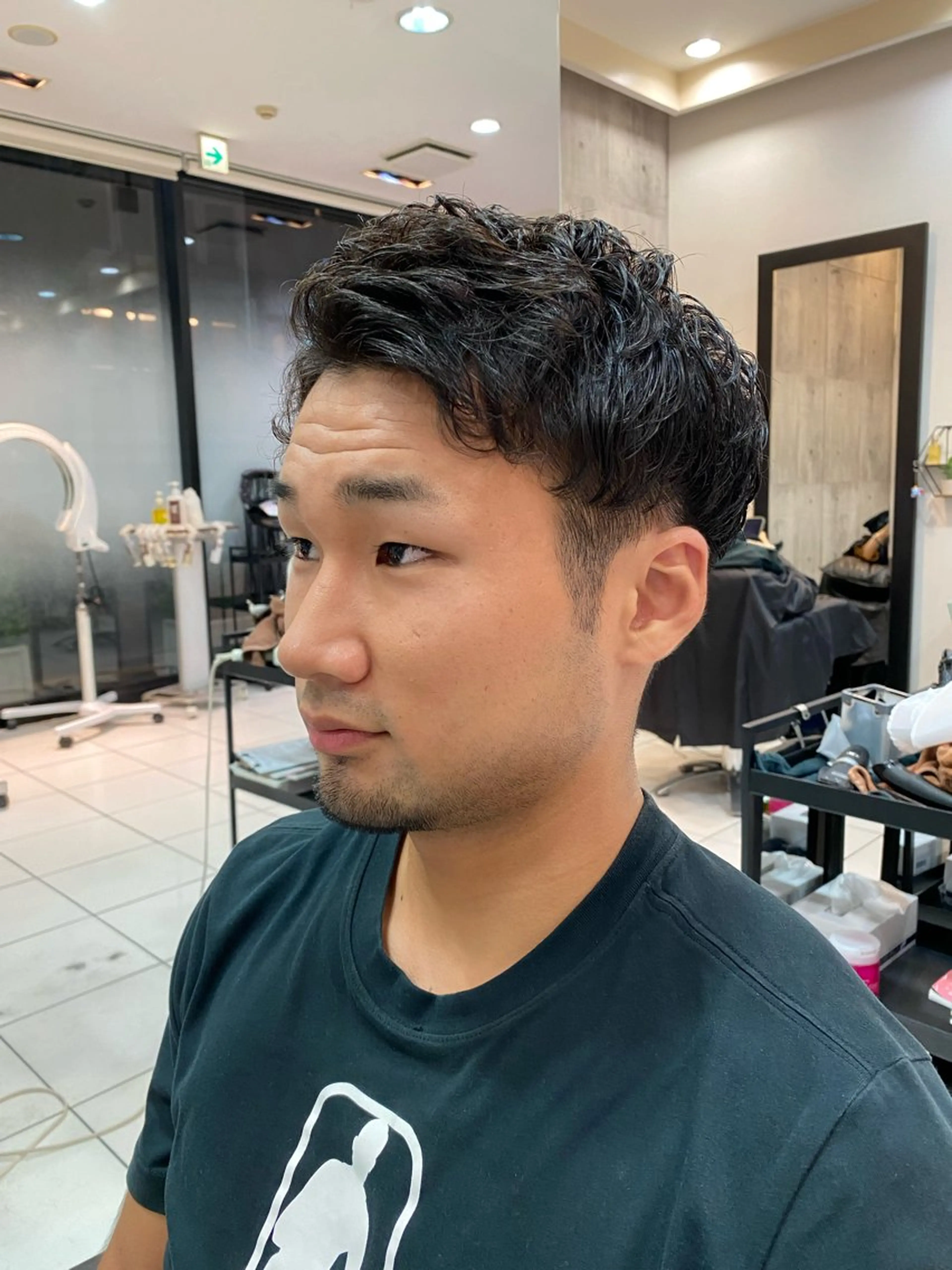 パーマ メンズ カット パーマ CHIC 蘭のヘアスタイル