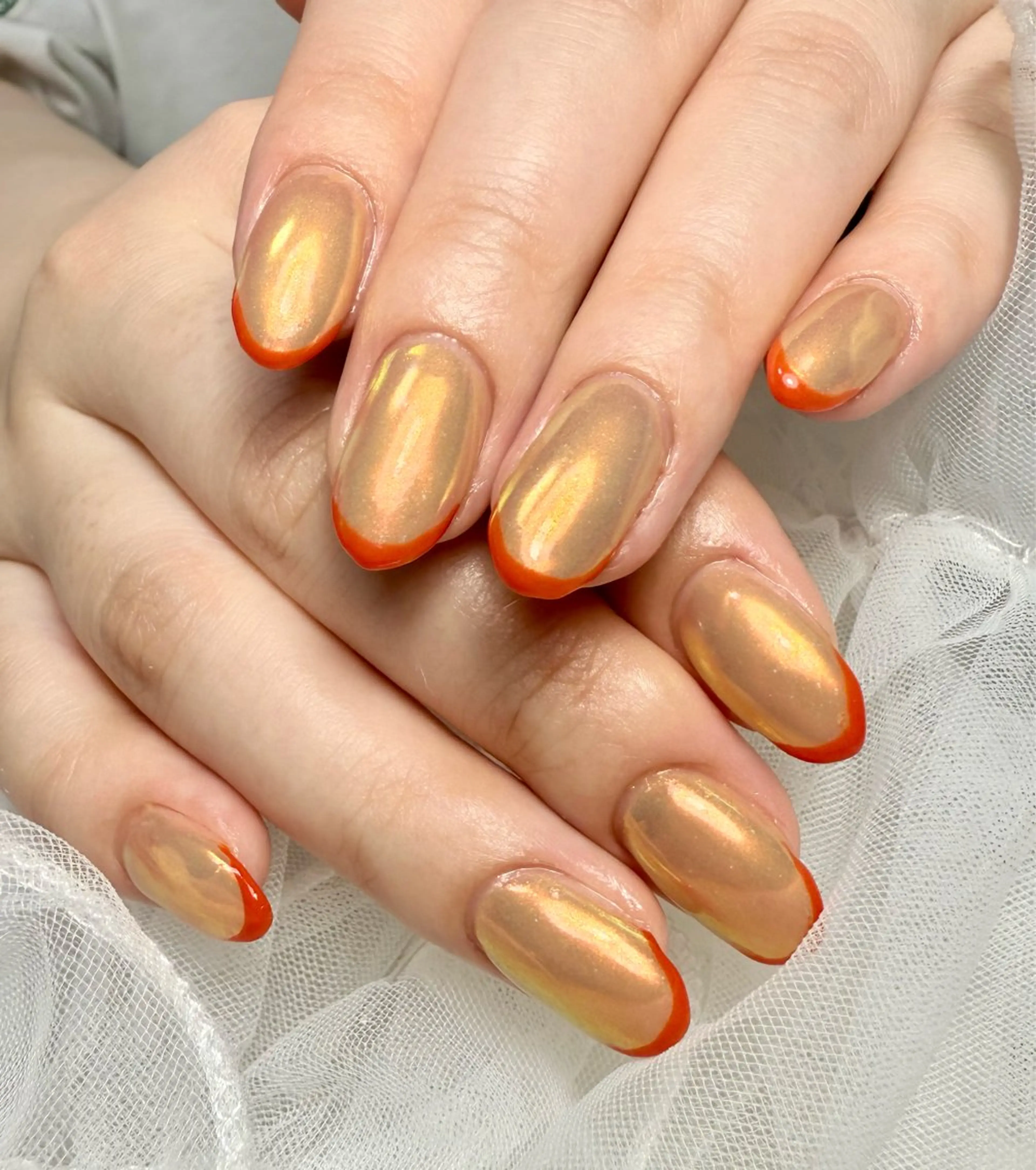 ネイル アートネイル チークネイル フレンチネイル ガラスフレンチ 氷ネイル・うるうるネイル M.N_ nailのネイルデザイン