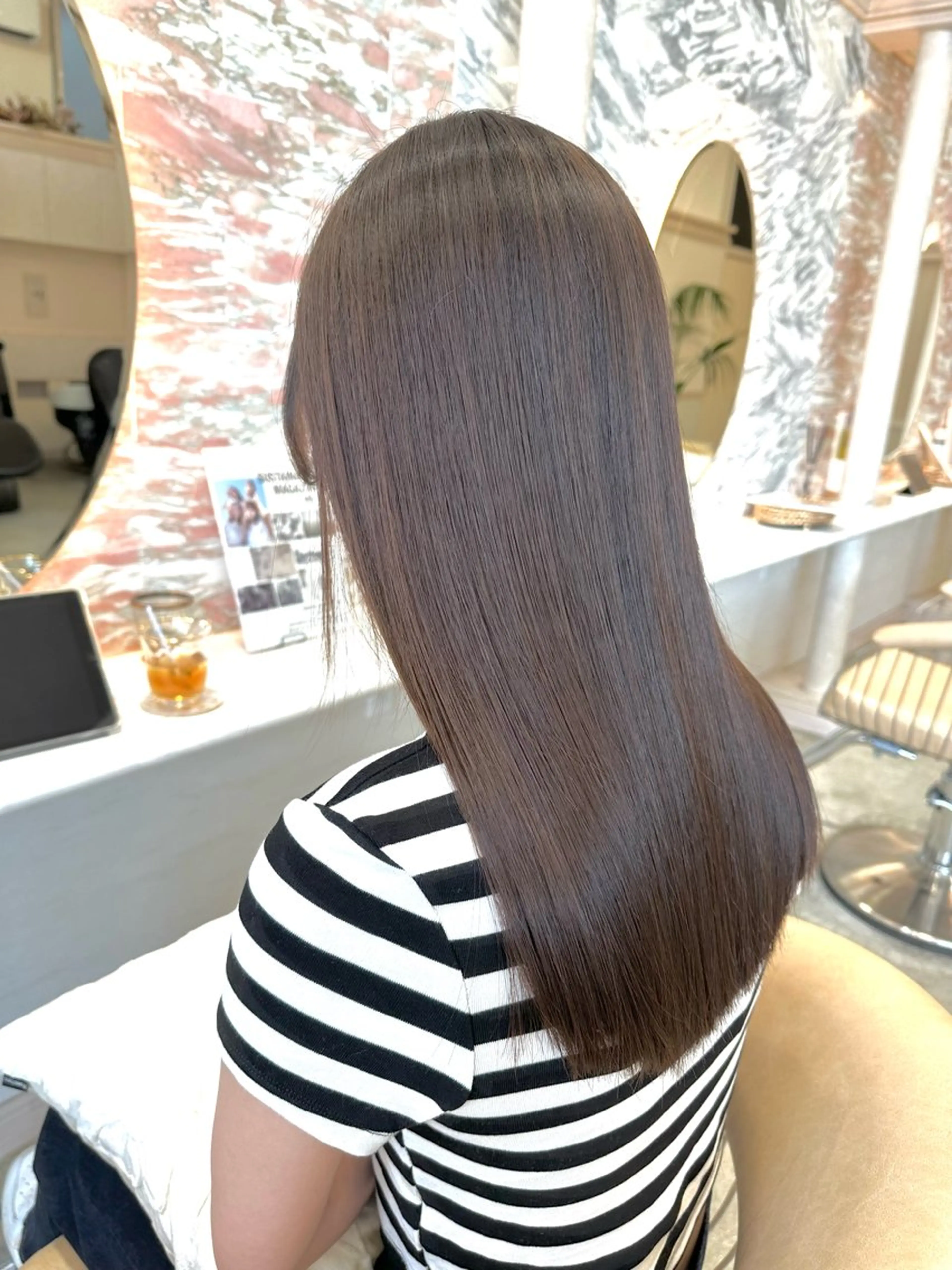 セミロング 髪質改善 韓国風ヘア 縮毛矯正 カット 縮毛矯正 トリートメント 【代表】 高瀬慎也/縮毛矯正のヘアスタイル