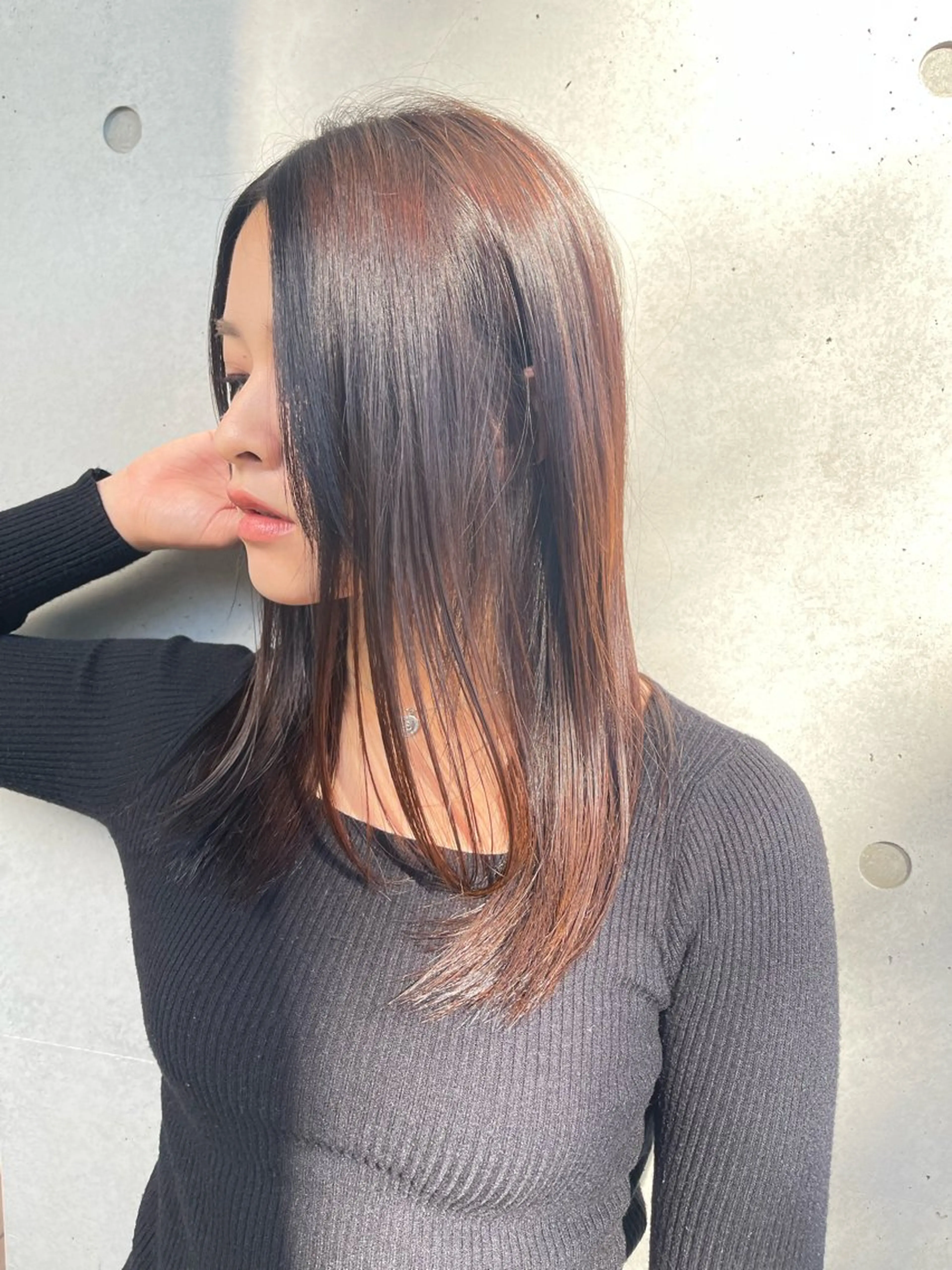 セミロング カット ヘアカラー トリートメント ヘッドスパ アートディレクター ワダヒサノリのヘアスタイル