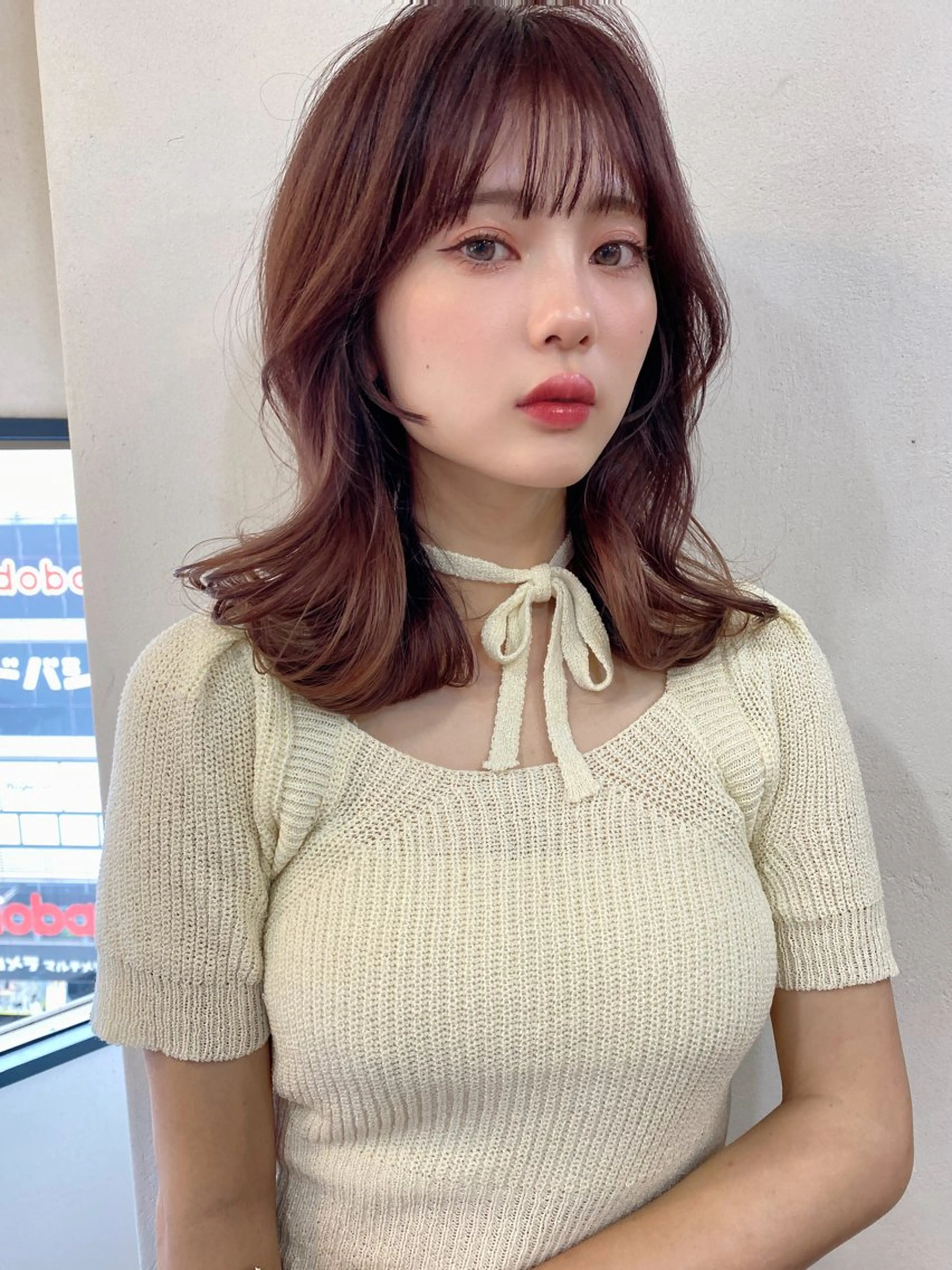 ミディアム カラー 似合わせレイヤー 🇰🇷荒木洋文のヘアスタイル