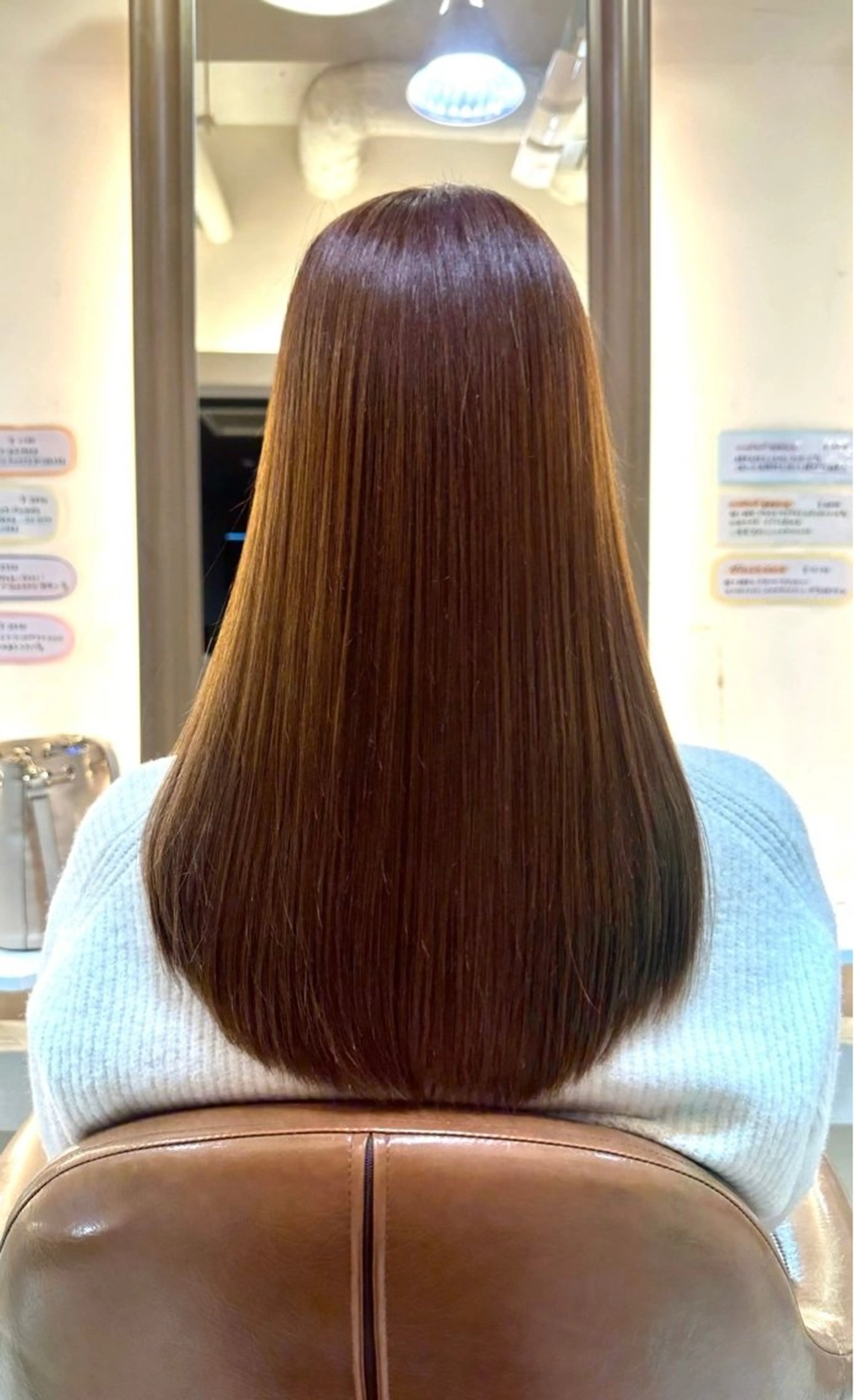 ロング タツキ/レイヤー/ パーマ/艶カラーのヘアスタイル