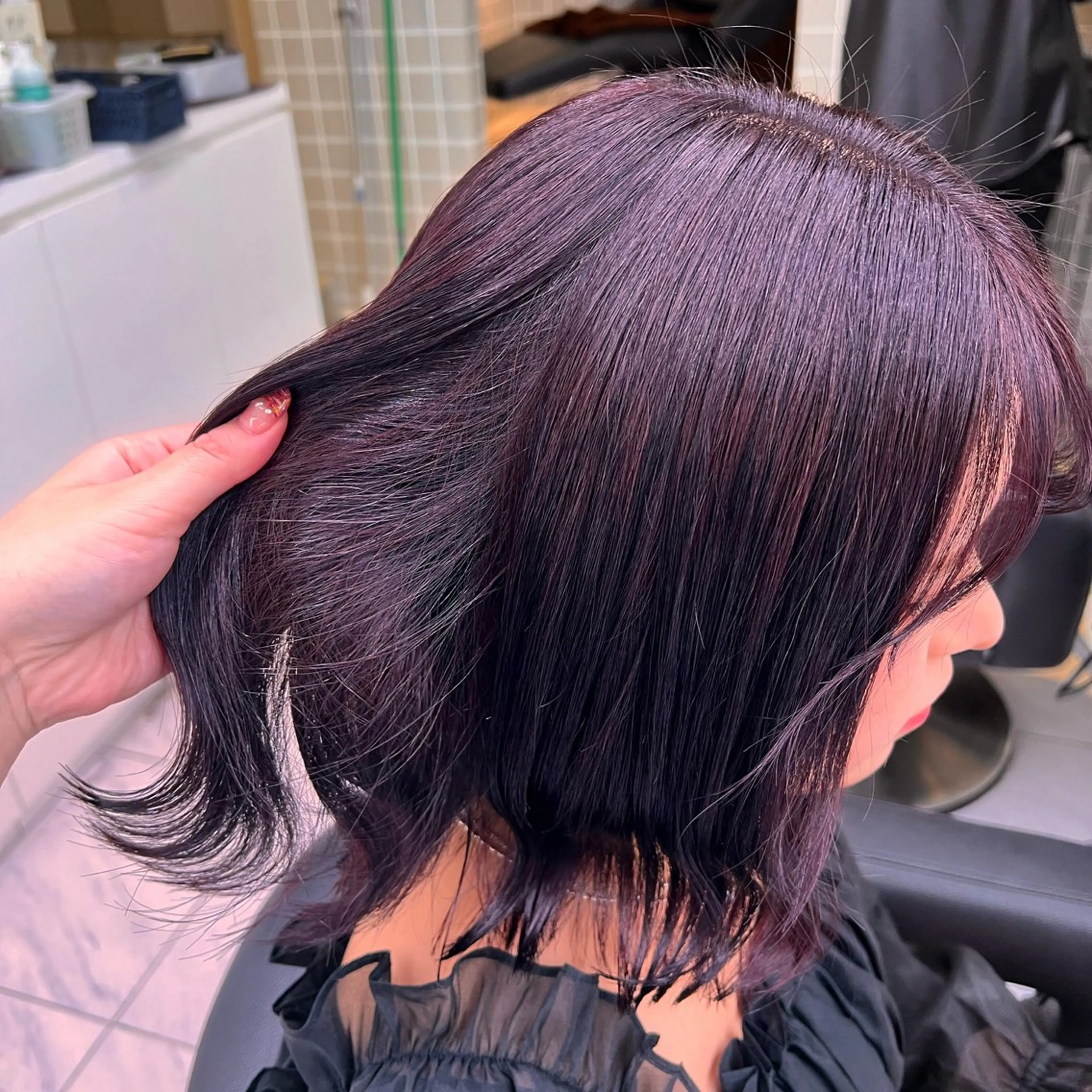 ミディアム カラー 💖札幌カラー 指名No.1💖玲奈のヘアスタイル