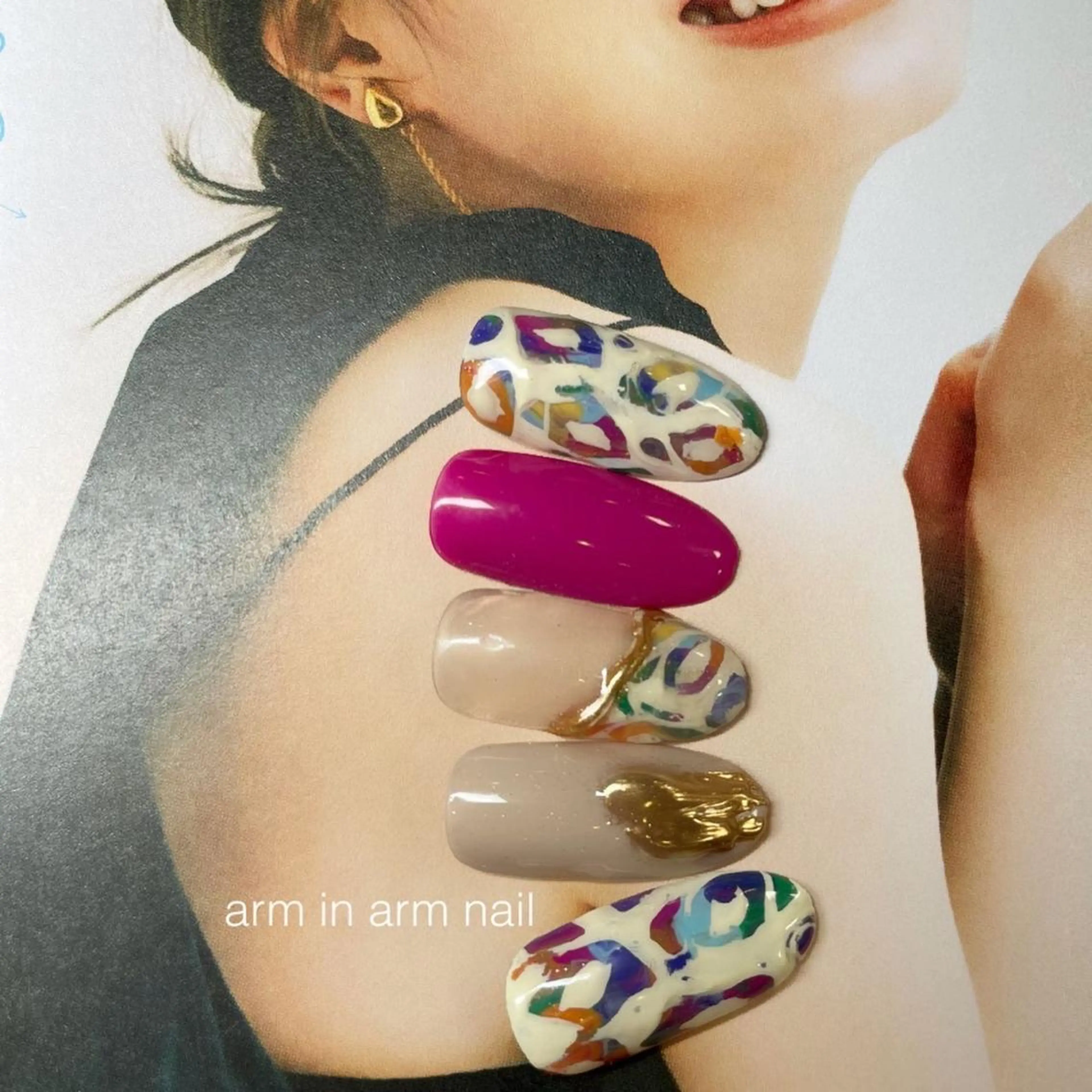 ネイル arm in arm ︎✿Yamamotoのマツエク・マツパデザイン