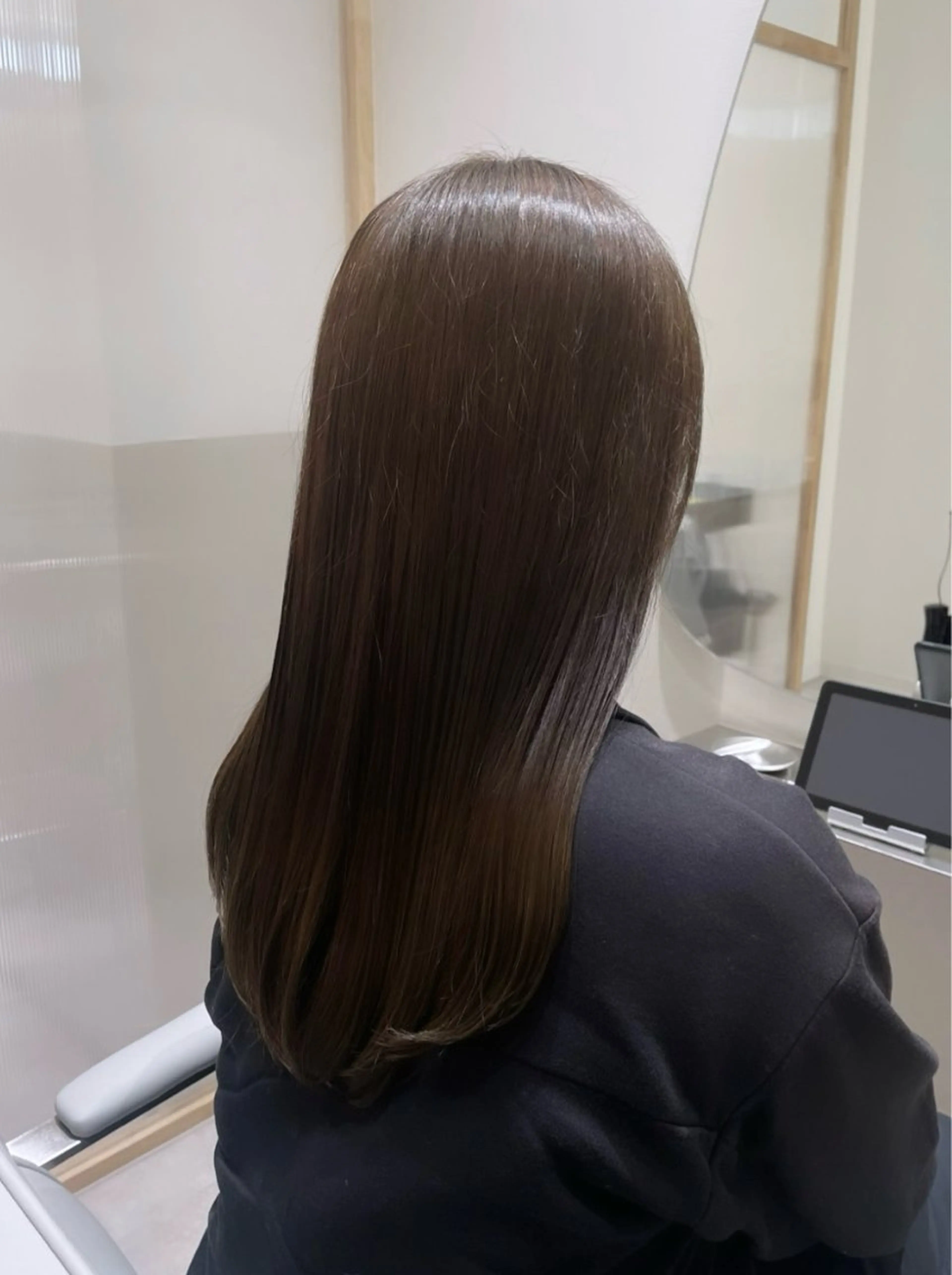 ロング カラー ベージュカラー オリーブベージュ ヘアカラー トリートメント 髪質改善✨Zina浦 安/個室🌈YUKIのヘアスタイル