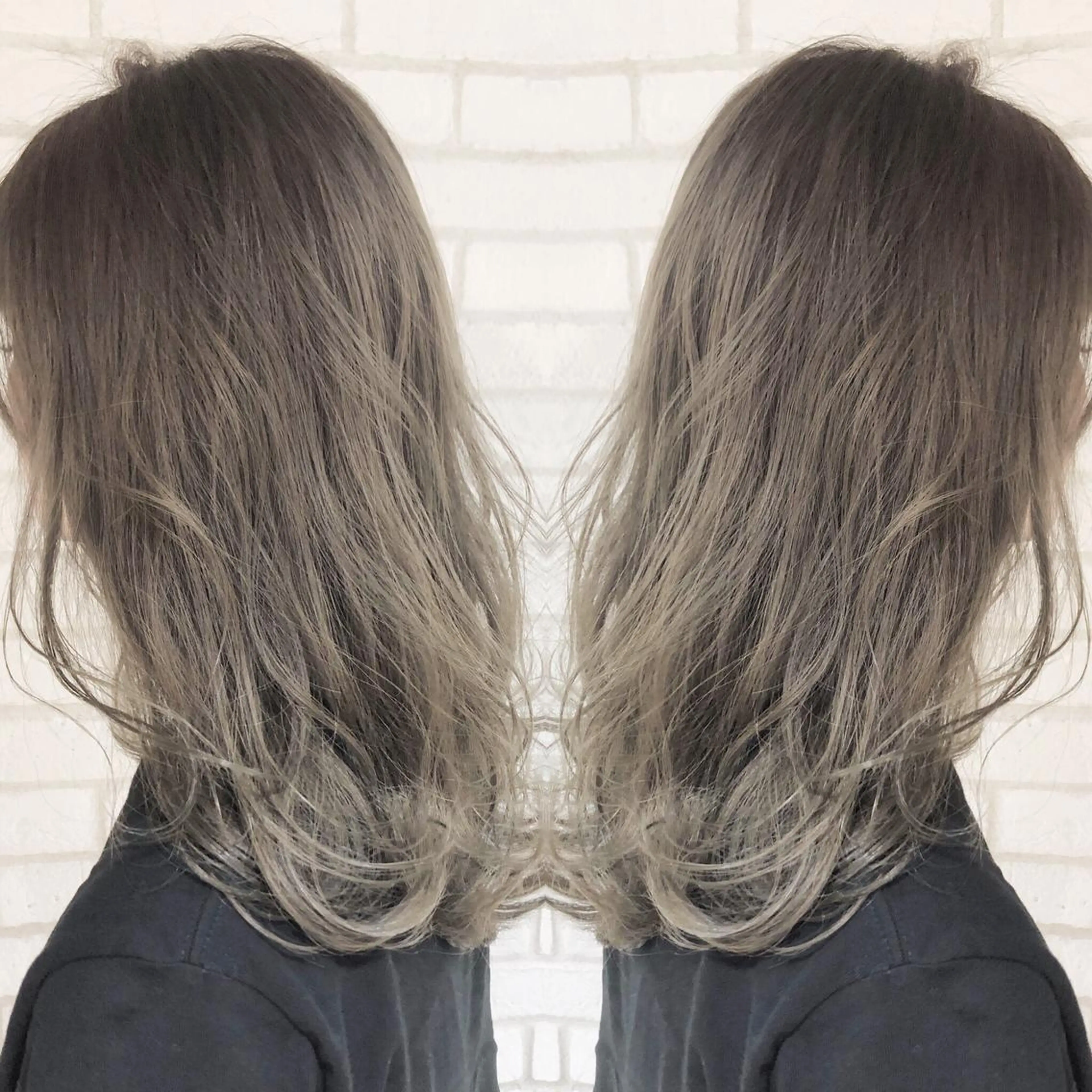 セミロング カラー 小島 侑衣のヘアスタイル