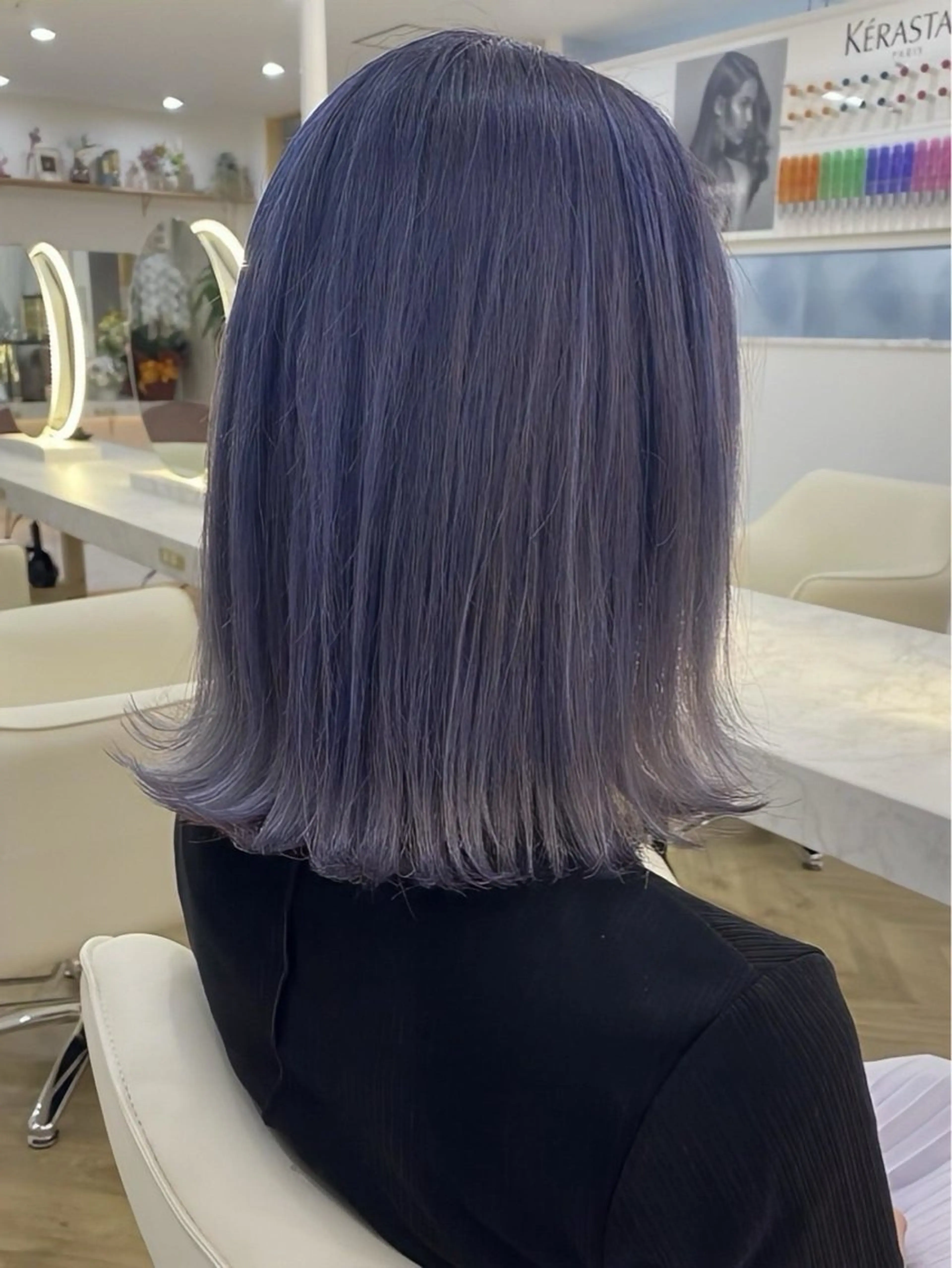 ミディアム 艶カラー／ 夢叶のヘアスタイル