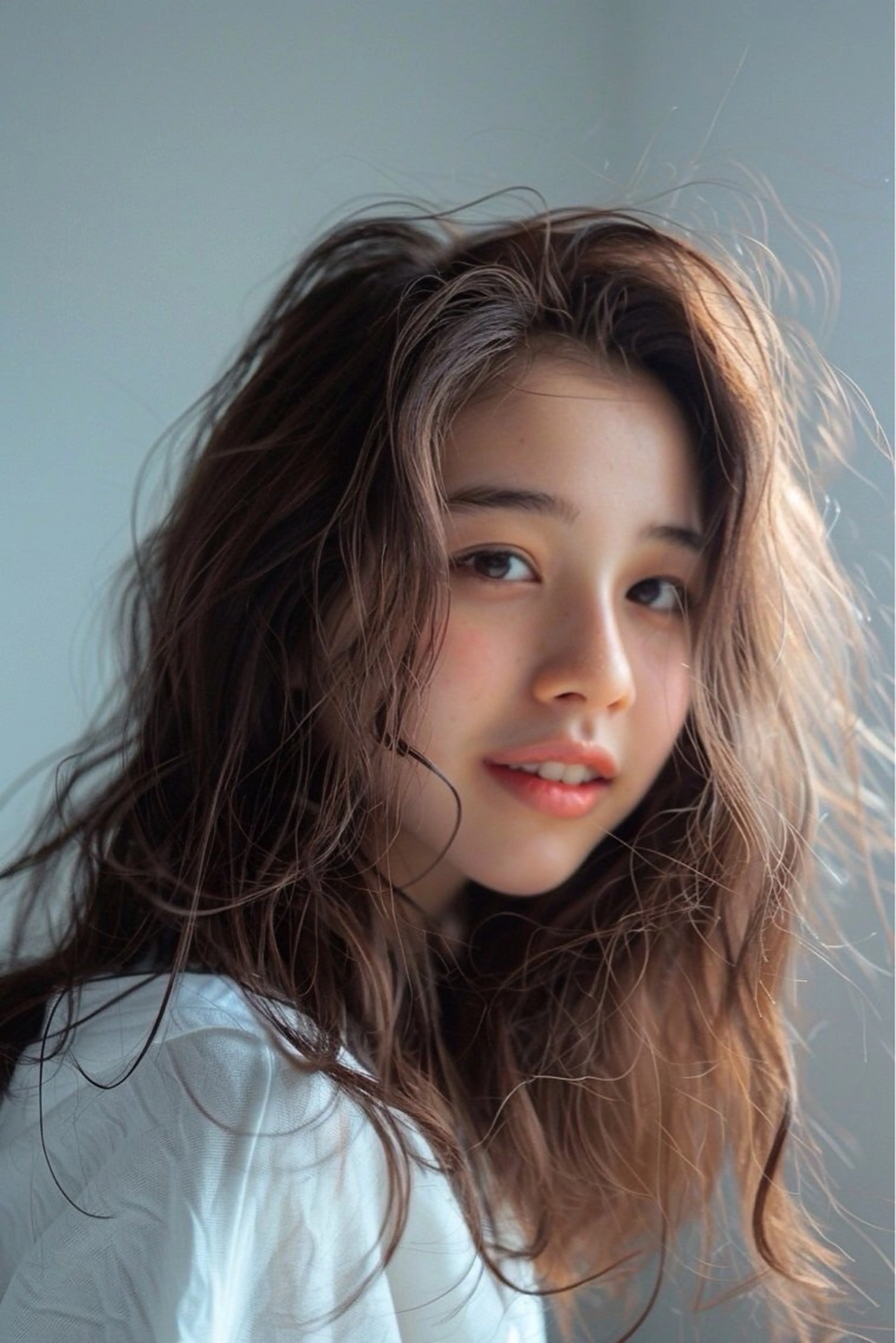 セミロング カラー パーマ ヘアアレンジ セミロングパーマ ブリーチ ブラウンカラー ケアカラー 透明感カラー カット ヘアカラー トリートメント Luana / 公式 / 大通のヘアスタイル