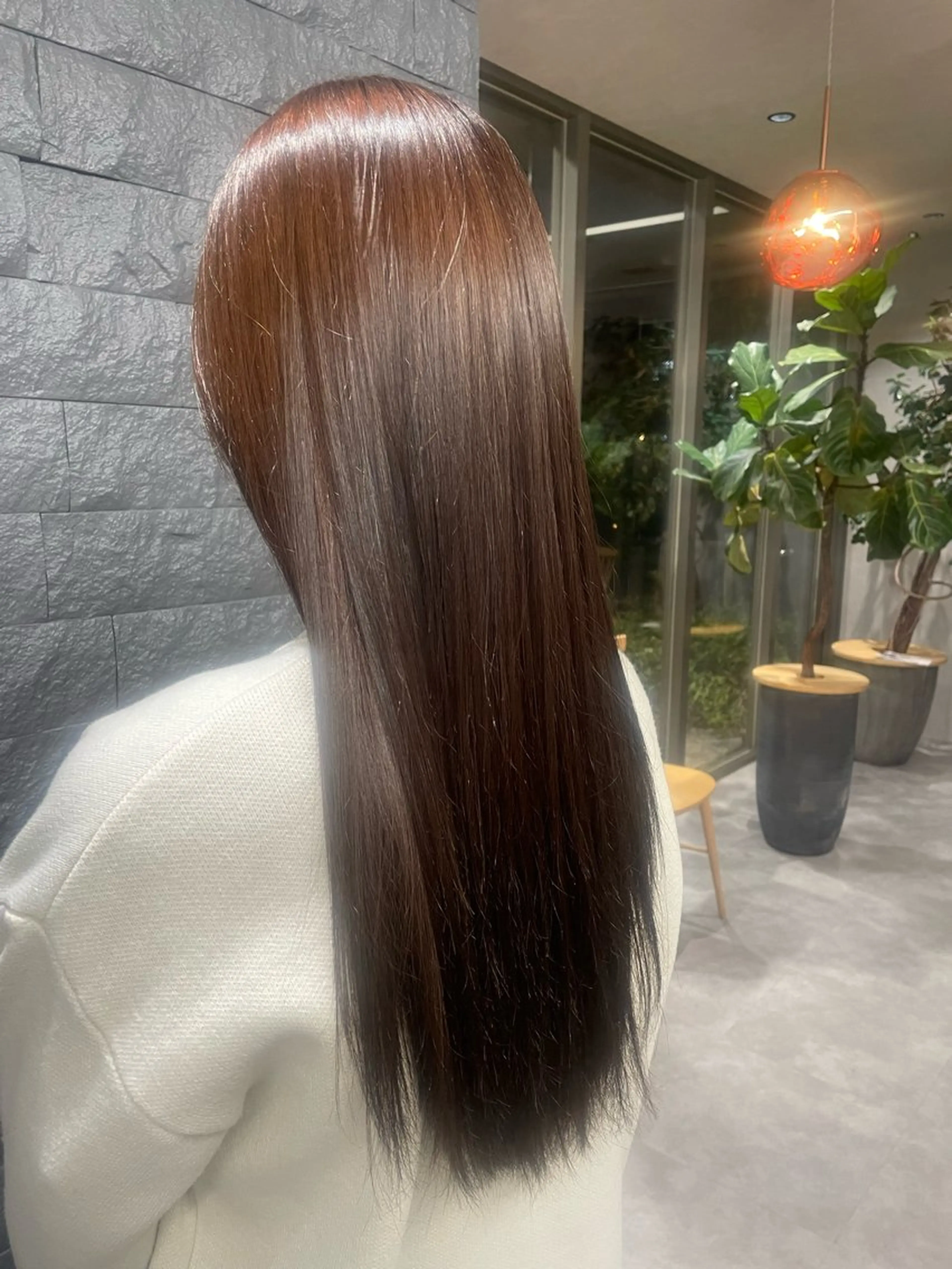 ロング カラー 長澤 理江のヘアスタイル