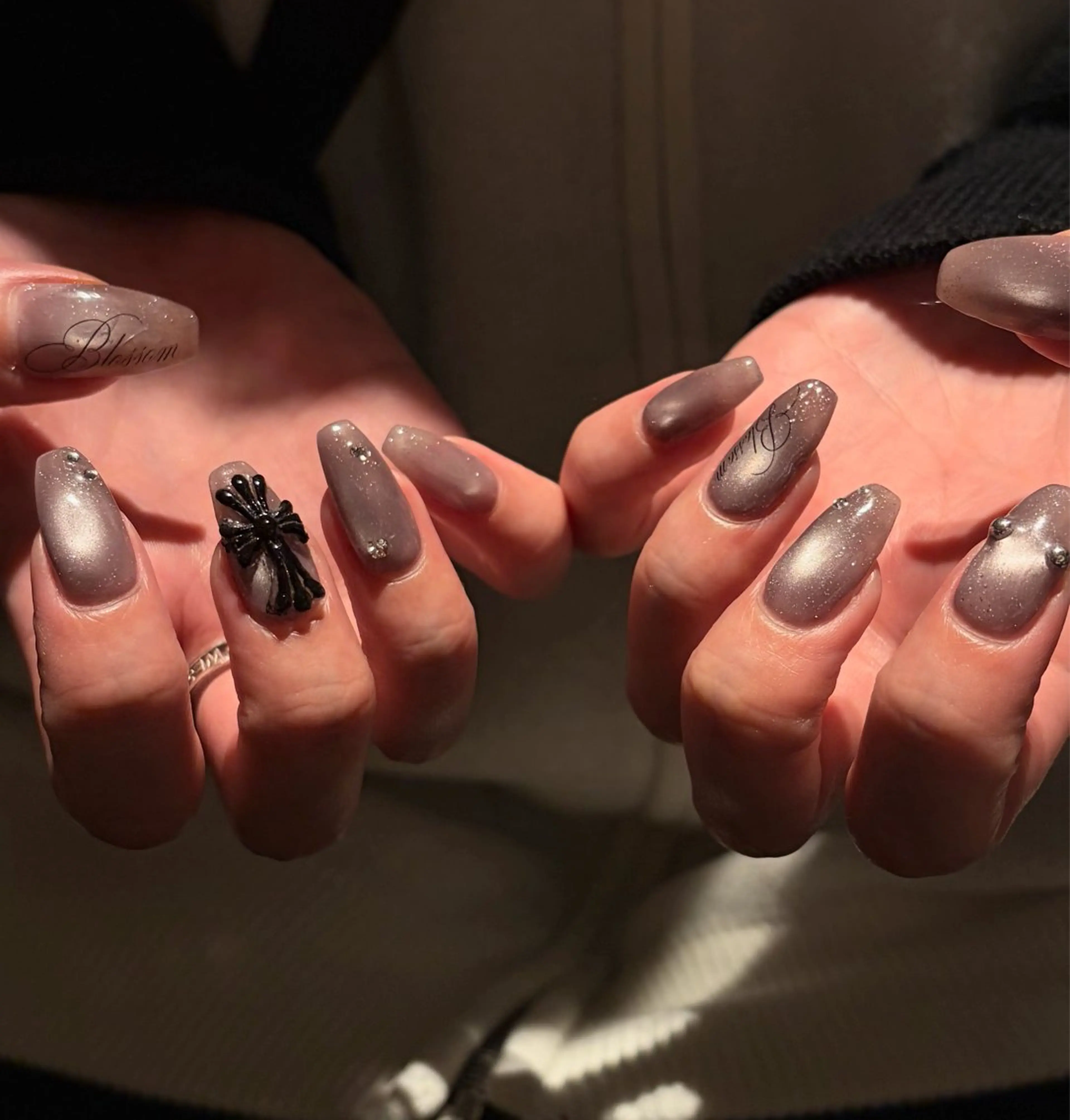 ネイル ハンドネイル 。*✧⛓️ mayu⛓️✧︎*。のネイルデザイン
