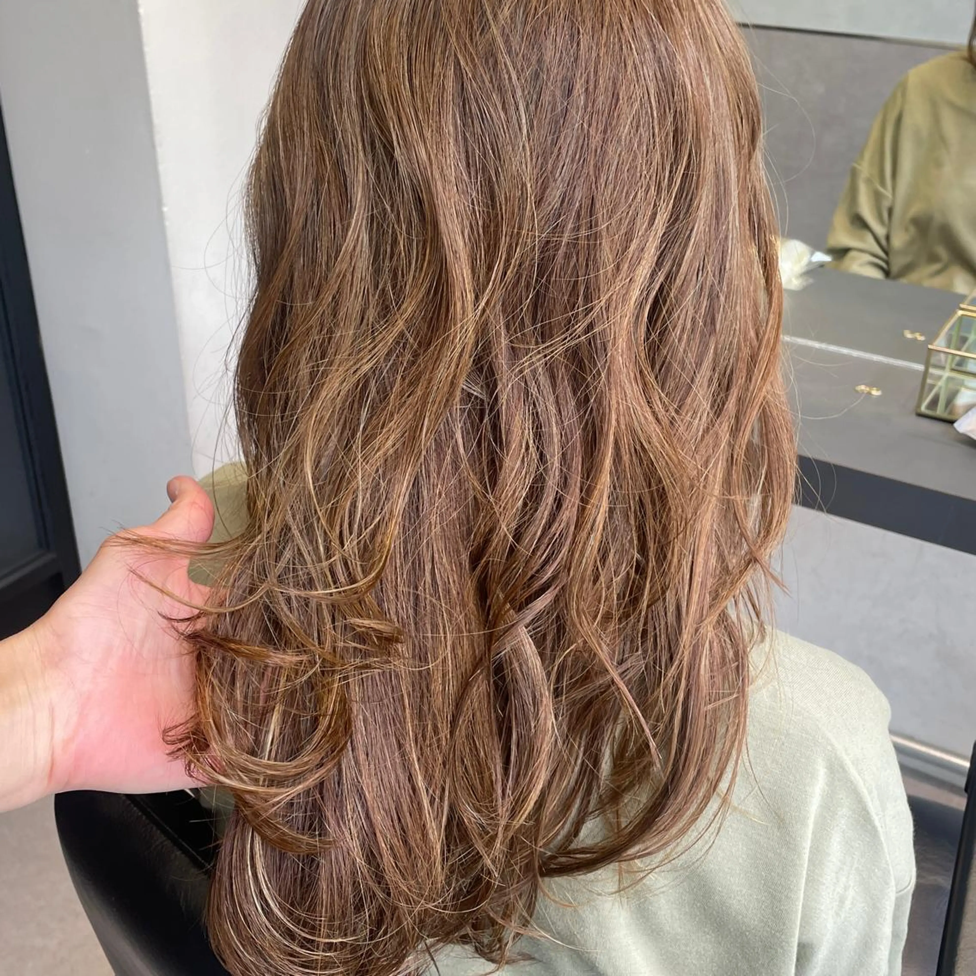 ミディアム カラー カット ヘアカラー トリートメント ヘッドスパ DX SHARE SALON所属・matka白髪ぼかし 大人ヘア/KEIKOのヘアスタイル