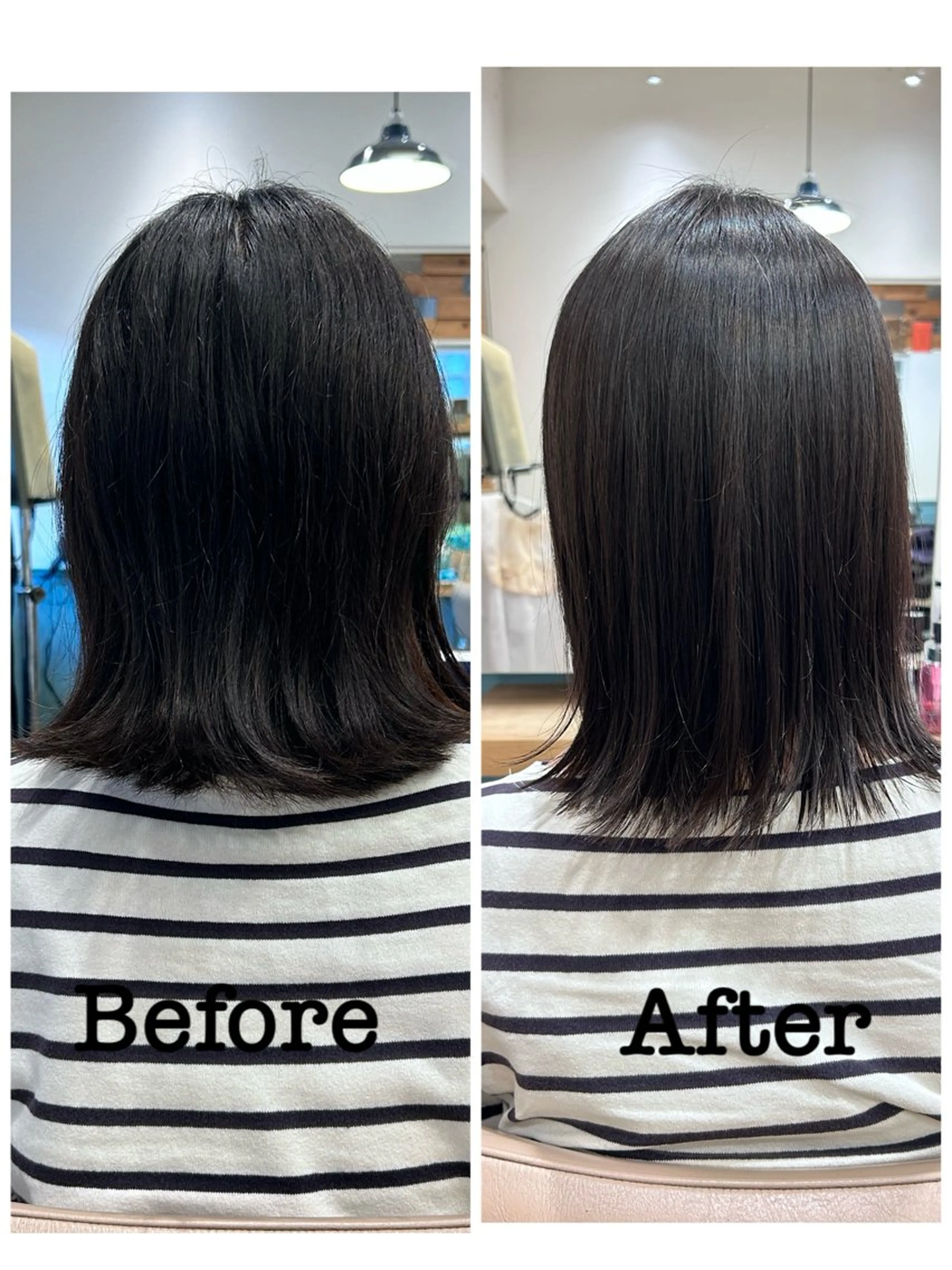 ミディアム ミディアムパーマ 外ハネヘア 縮毛矯正 PIS／ NAHOのヘアスタイル