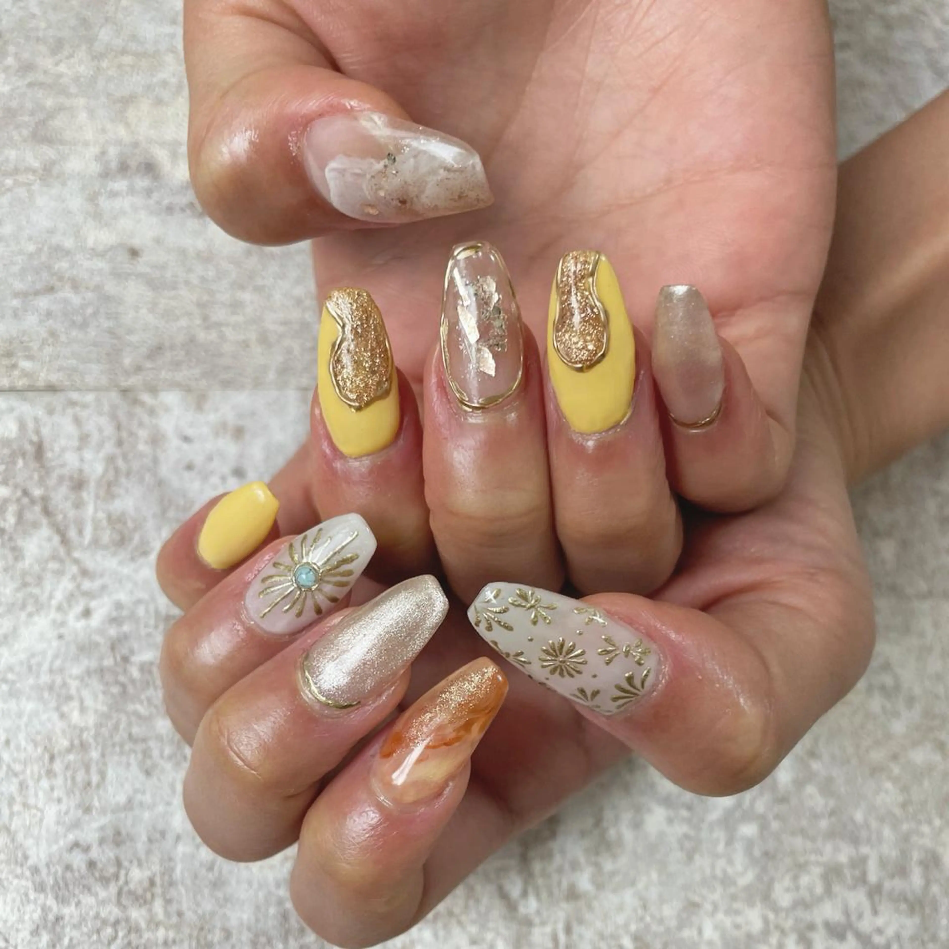 ネイル ジェルネイル ハンドネイル Radia bykaonailsのネイルデザイン