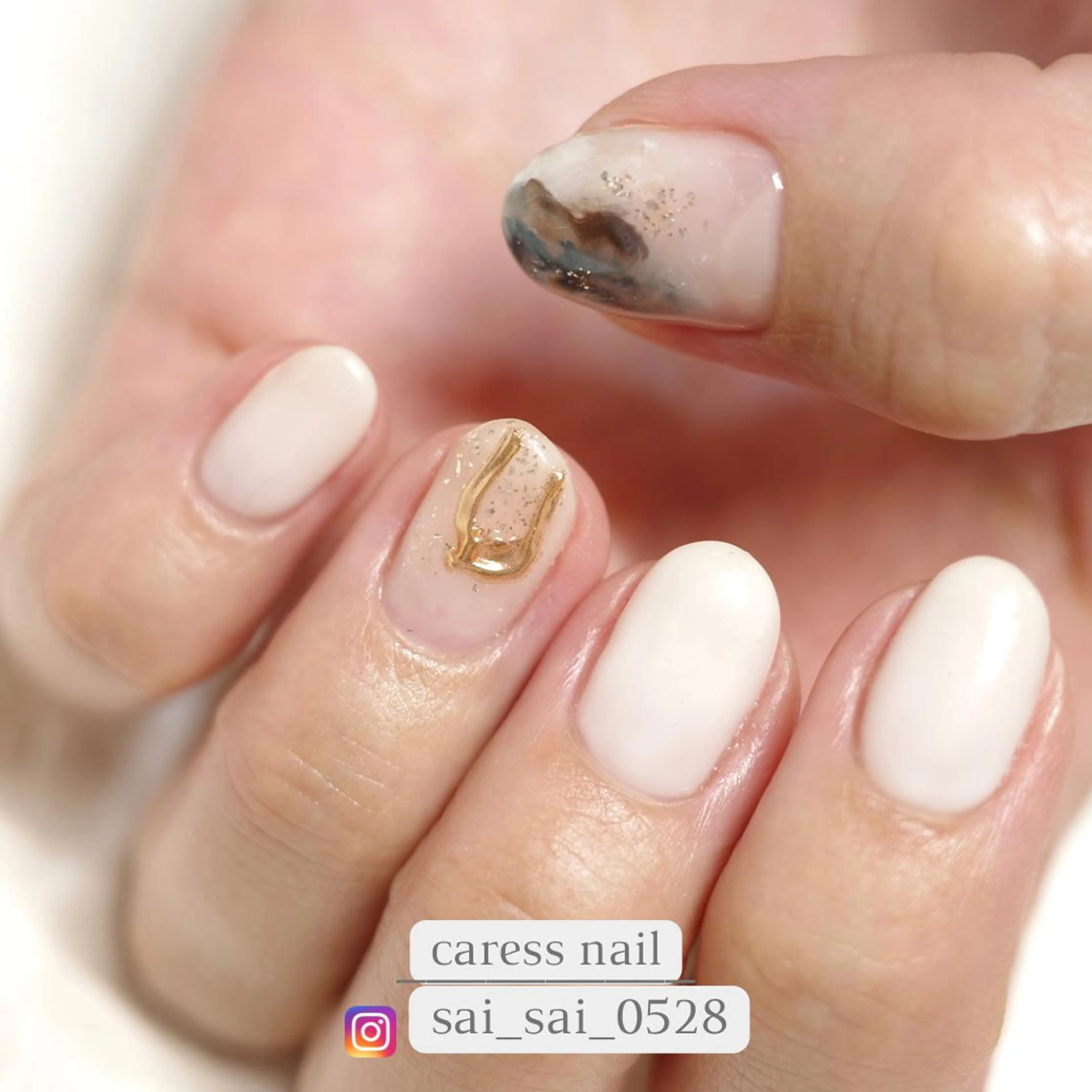 ネイル ハンドネイル caress  nail カレスネイル　代々木上原所属・カレスネイル さいのネイルデザイン