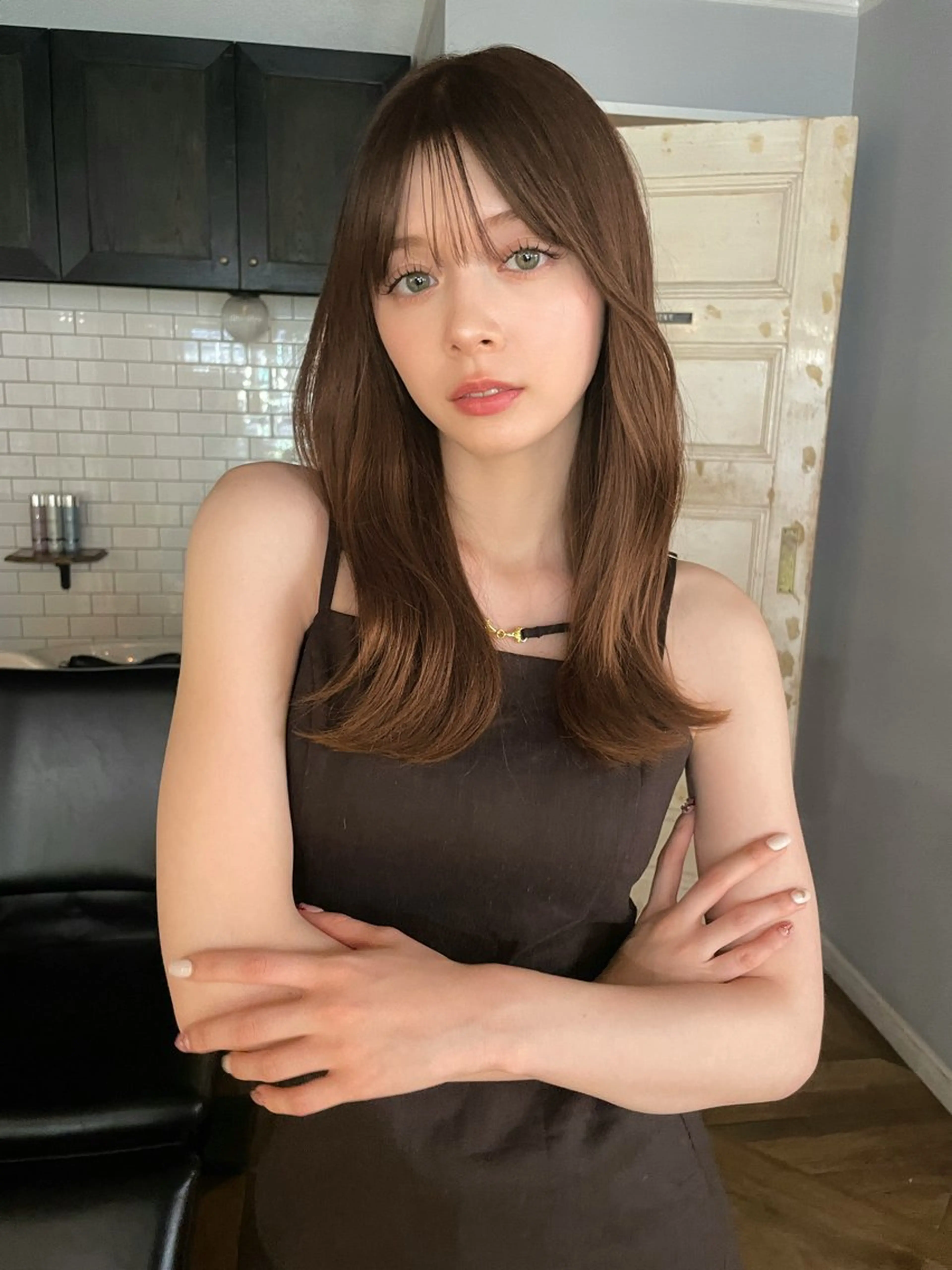 ロング カラー 遠藤 眞実のヘアスタイル