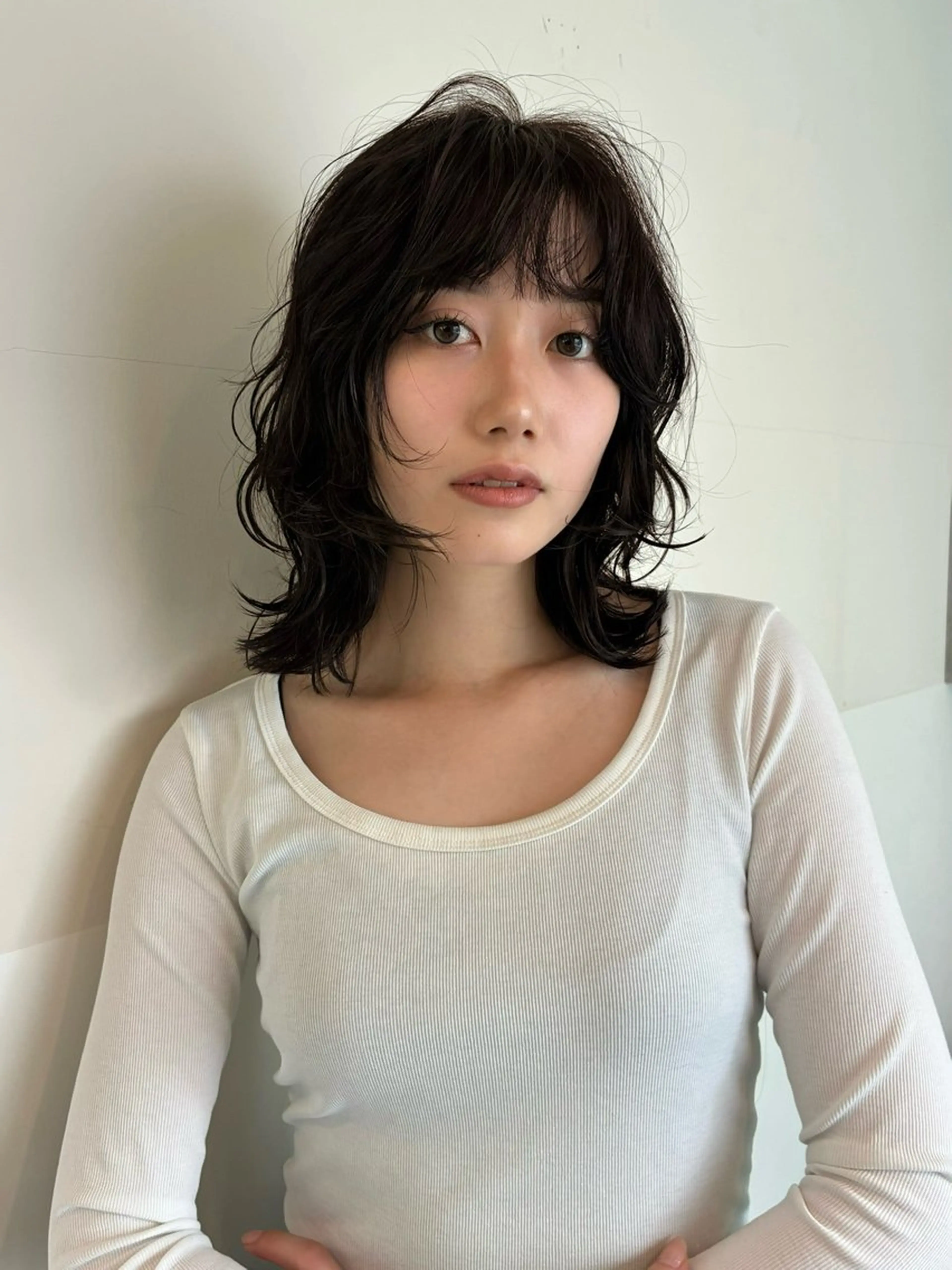 ミディアム パーマ カット 渋谷/ kannaのヘアスタイル