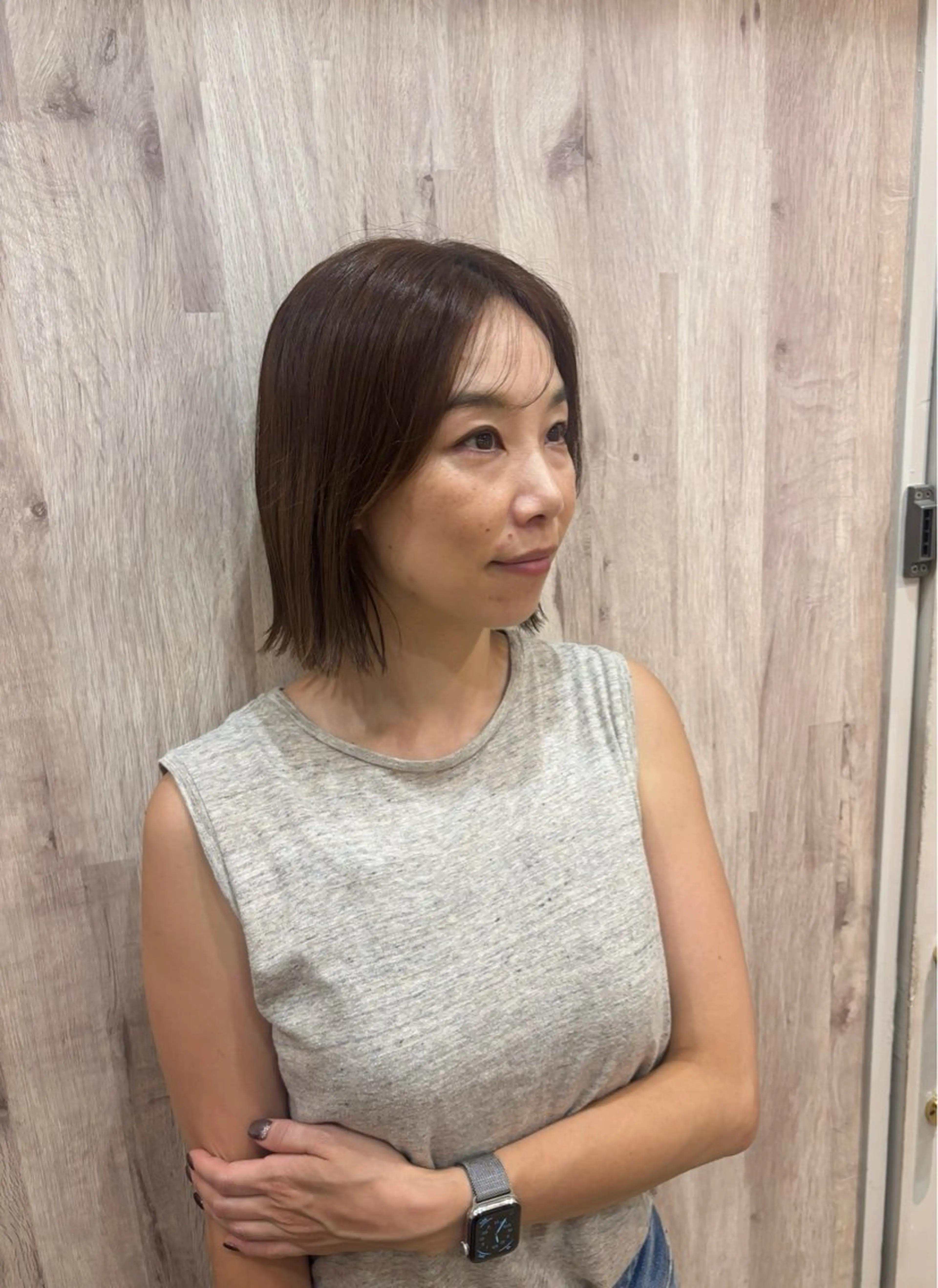 ミディアム 竹村 恵功代のヘアスタイル