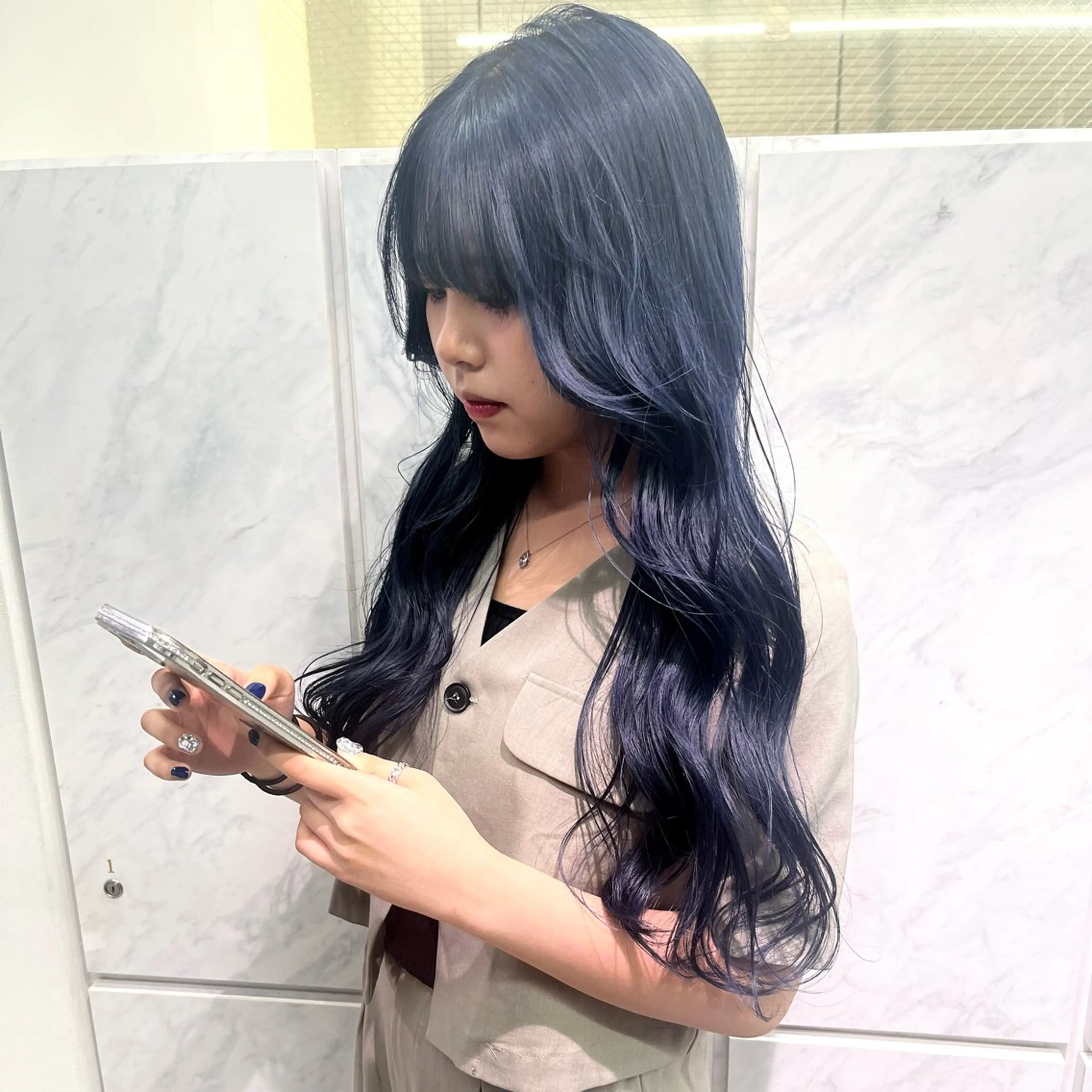 ロング カラー カット ヘアカラー エクステ ヘアセット 渋谷🎨ブリーチ特化 ×エクステ🎨レンのヘアスタイル